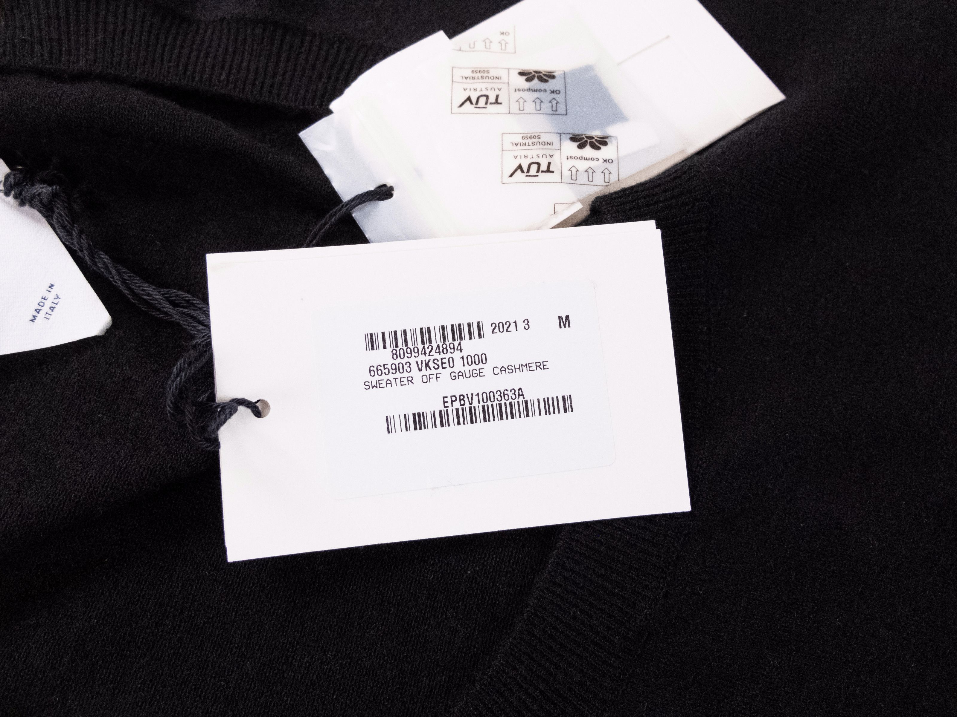 Bottega Veneta BOTTEGA VENETA black cashmere U neck sweater jumper Medium q Size M / US 6-8 / IT 42-44 - 7 Thumbnail