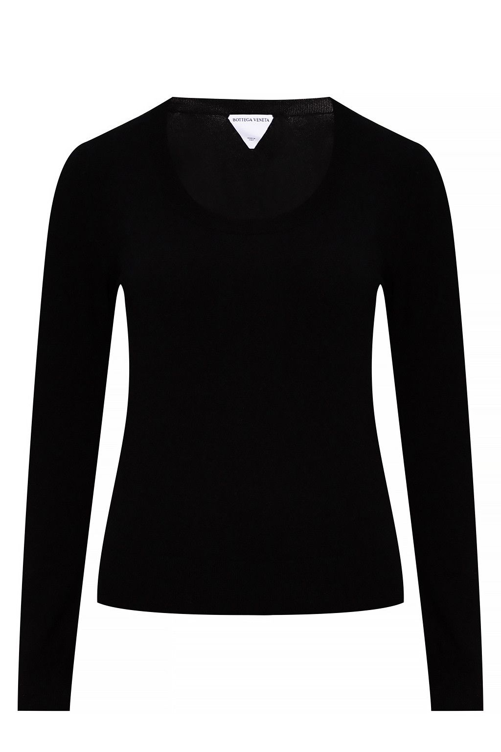 Bottega Veneta BOTTEGA VENETA black cashmere U neck sweater jumper Medium q Size M / US 6-8 / IT 42-44 - 5 Thumbnail