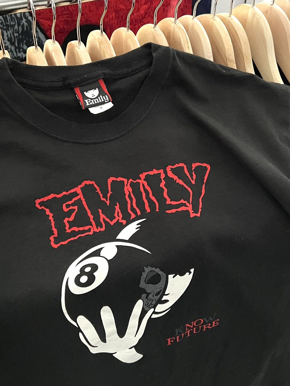 image of Emily The Strange 00S Cosmic Debris Know Future Comics Tee M in Black, Men's (Size Medium)