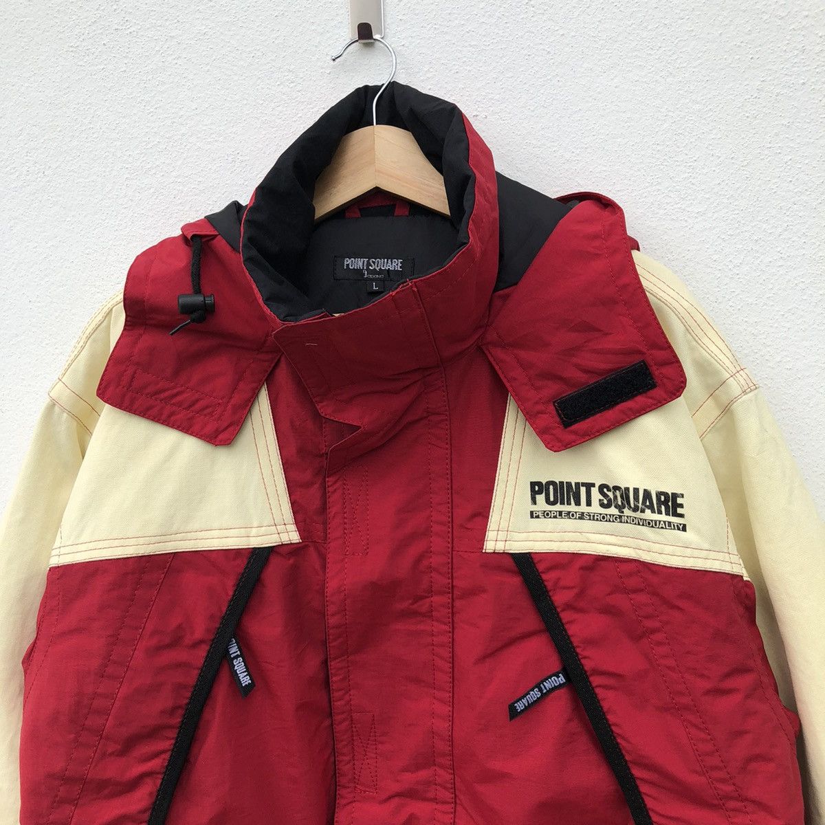 Japanese Brand RARE COLOUR POINT SQUARE SKI JACKET FABRIC OF JAPAN Size US L / EU 52-54 / 3 - 4 Thumbnail
