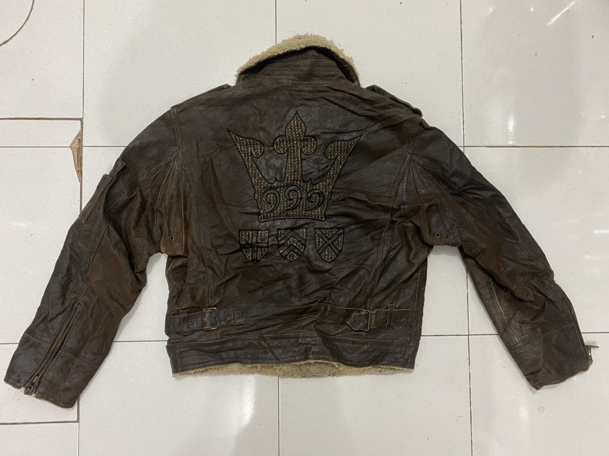 Japanese Brand RARE VTG YOSHIYUKI KONOSHI Leather Jacket Size US L / EU 52-54 / 3 - 14 Thumbnail
