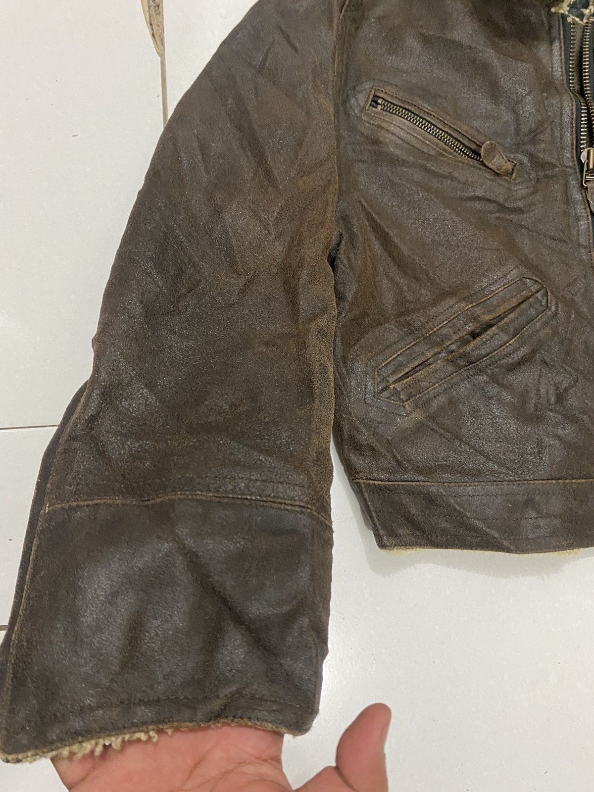 Japanese Brand RARE VTG YOSHIYUKI KONOSHI Leather Jacket Size US L / EU 52-54 / 3 - 6 Thumbnail