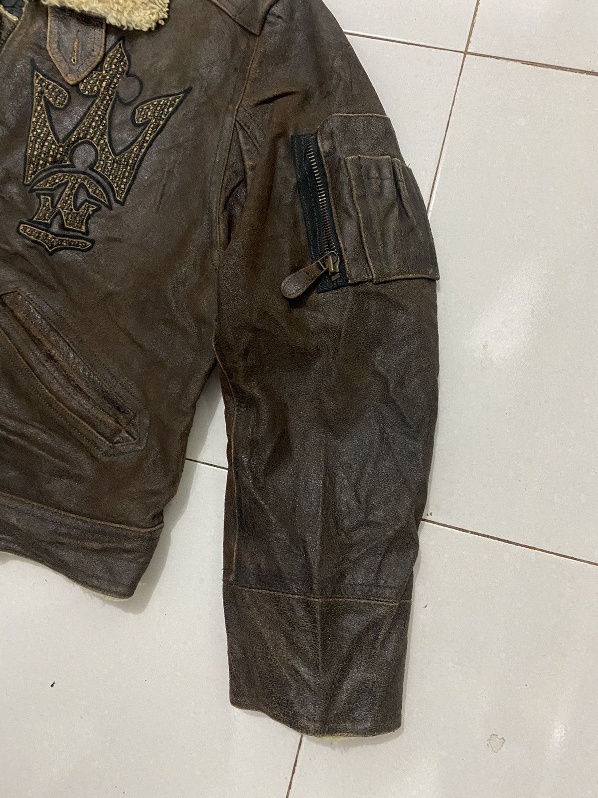 Japanese Brand RARE VTG YOSHIYUKI KONOSHI Leather Jacket Size US L / EU 52-54 / 3 - 7 Thumbnail
