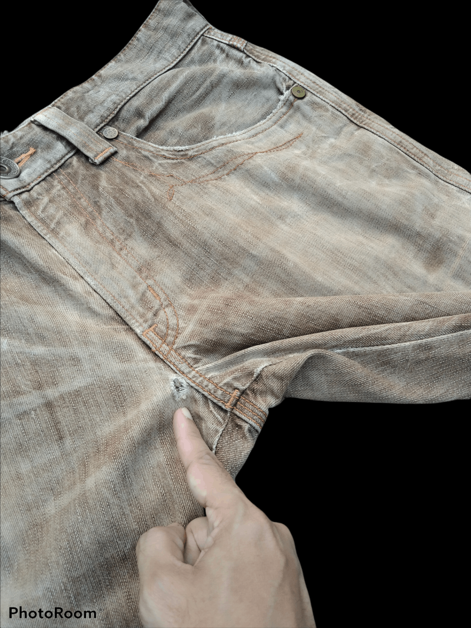 Edwin THRASHED FADE BROWN EDWIN BLUE TRIP DENIM PANTS Size US 34 / EU 50 - 6 Thumbnail
