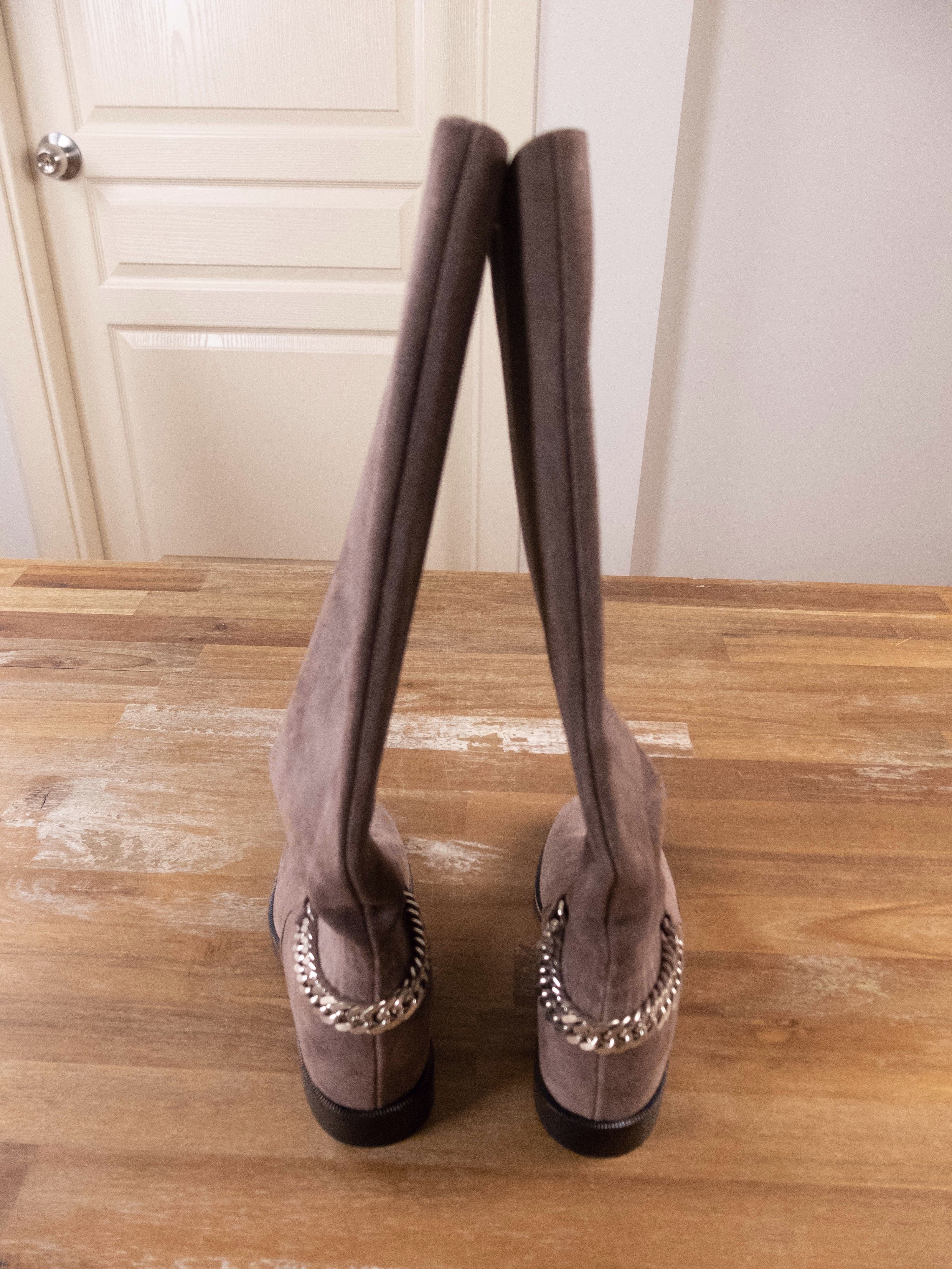 Christian Louboutin CHRISTIAN LOUBOUTIN Cate Boot dark beige brown suede boots Size US 5.5 / IT 35.5 - 7 Thumbnail