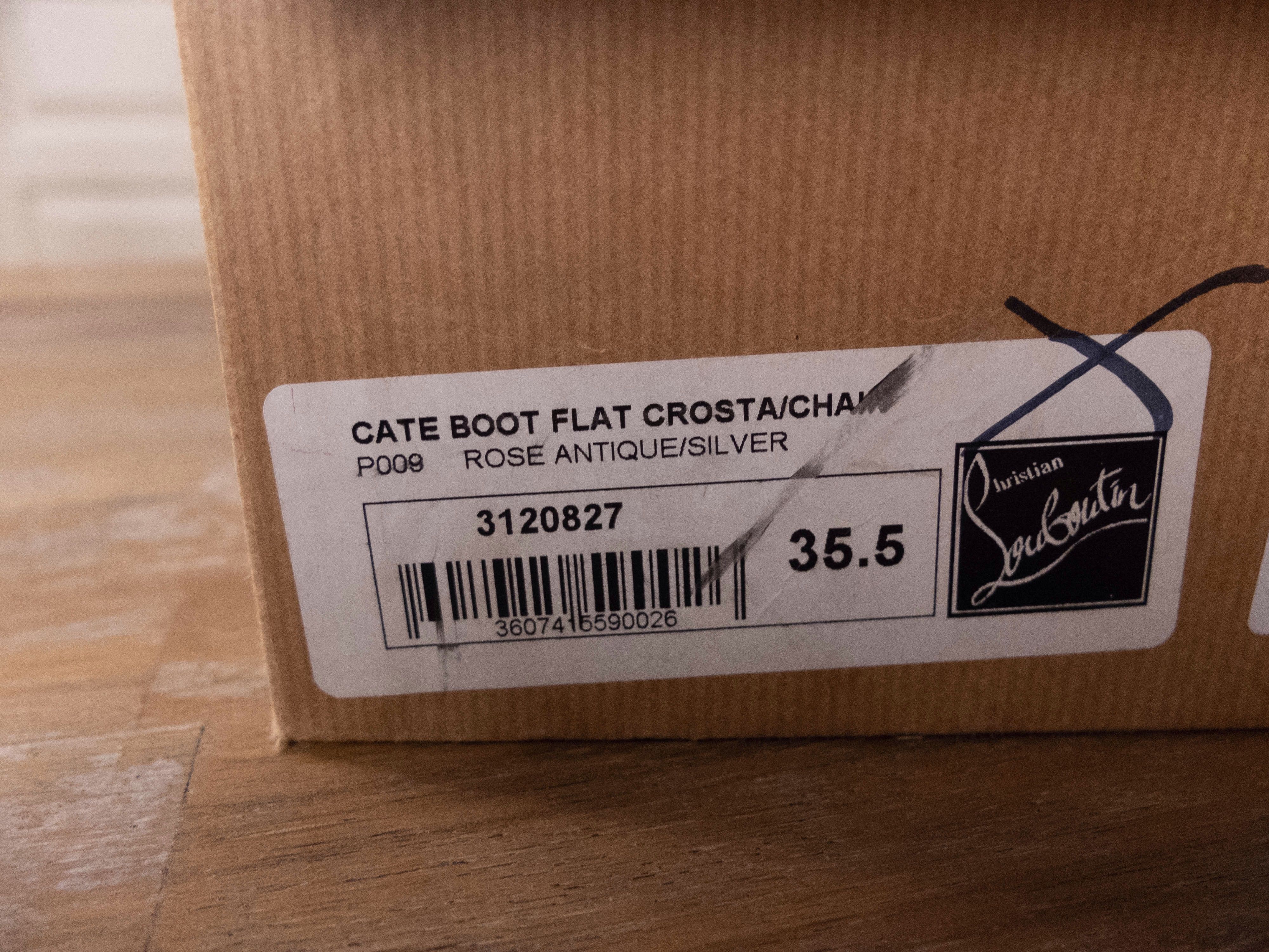 Christian Louboutin CHRISTIAN LOUBOUTIN Cate Boot dark beige brown suede boots Size US 5.5 / IT 35.5 - 17 Thumbnail