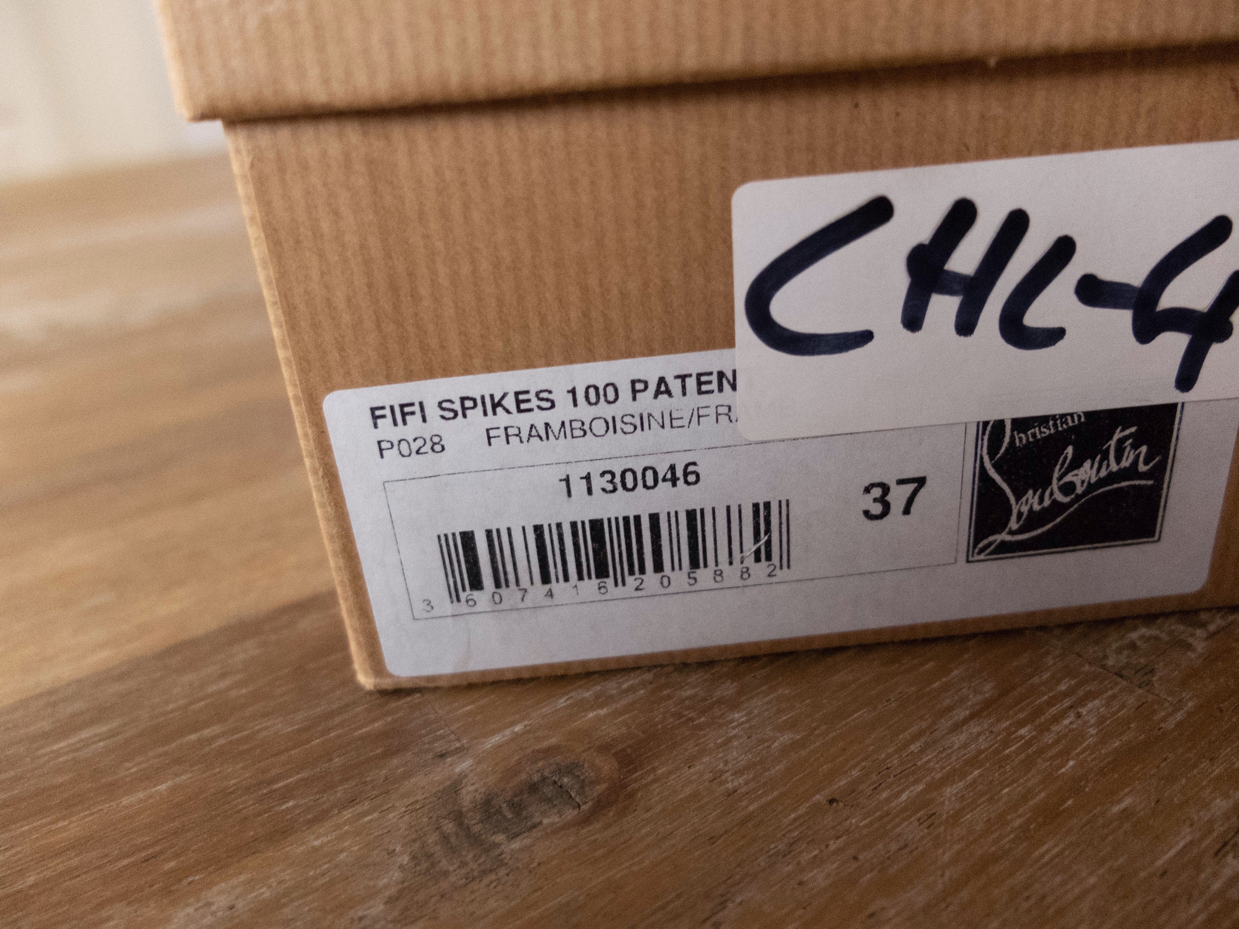 Christian Louboutin CHRISTIAN LOUBOUTIN Fifi Spikes pink patent leather pumps 37 Size US 7 / IT 37 - 12 Thumbnail