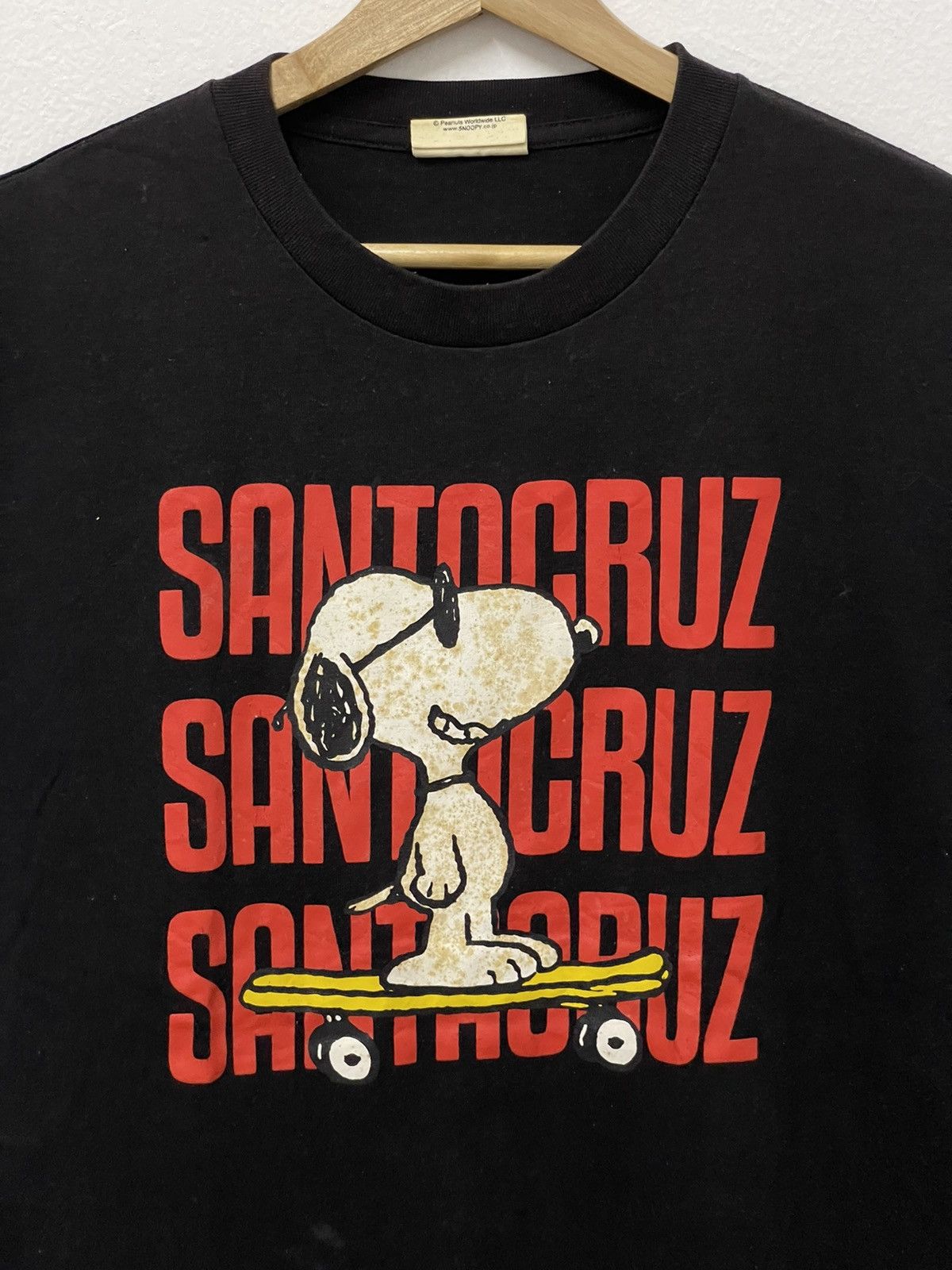 Japanese Brand × Peanuts × Vintage Vintage Peanuts Joe Cool Skateboard Big Logo Tee Size US M / EU 48-50 / 2 - 2 Thumbnail