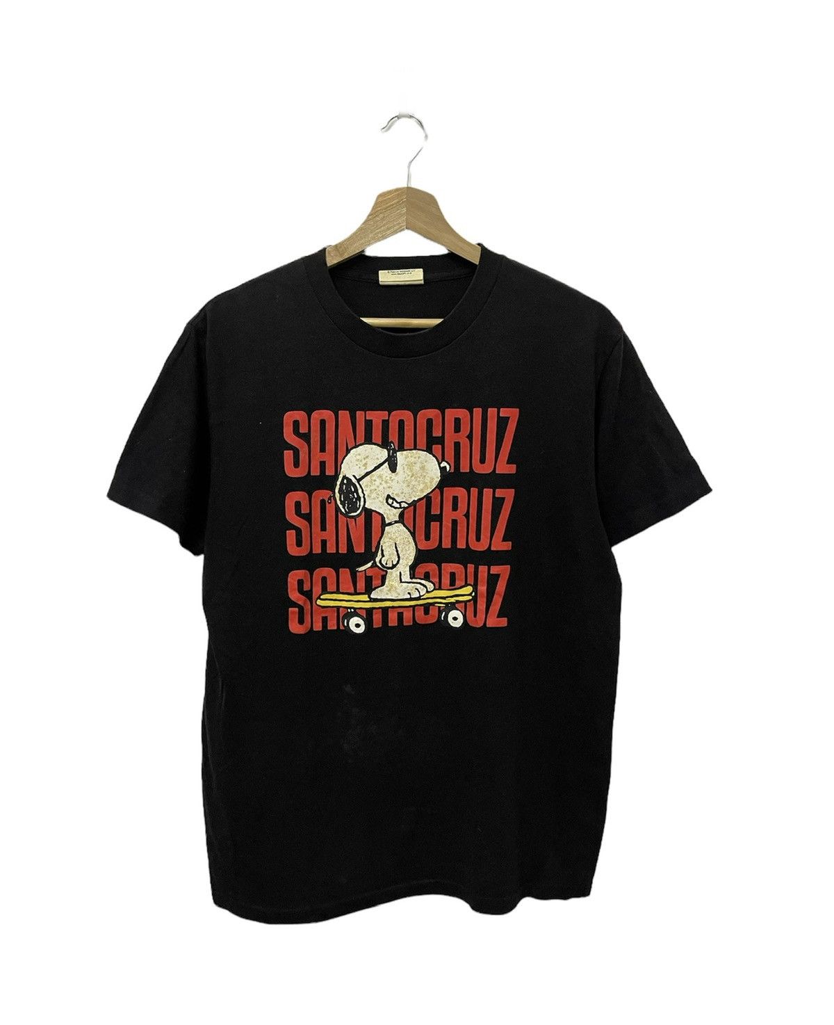 Japanese Brand × Peanuts × Vintage Vintage Peanuts Joe Cool Skateboard Big Logo Tee Size US M / EU 48-50 / 2 - 1 Thumbnail