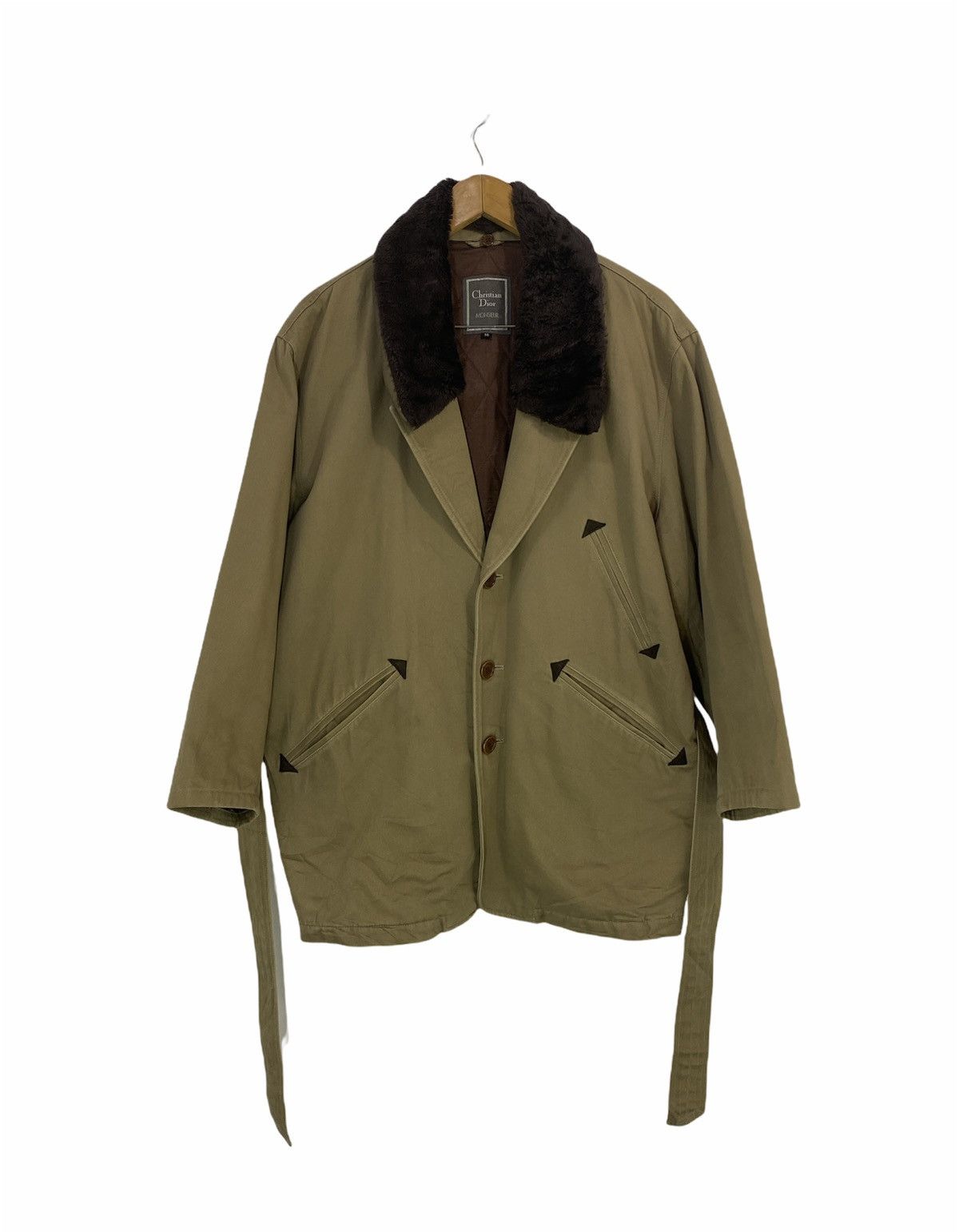 Christian Dior Monsieur Christian Dior Monsieur Jacket 3 Pocket Design Fur Collar Size US M / EU 48-50 / 2 - 1 Thumbnail