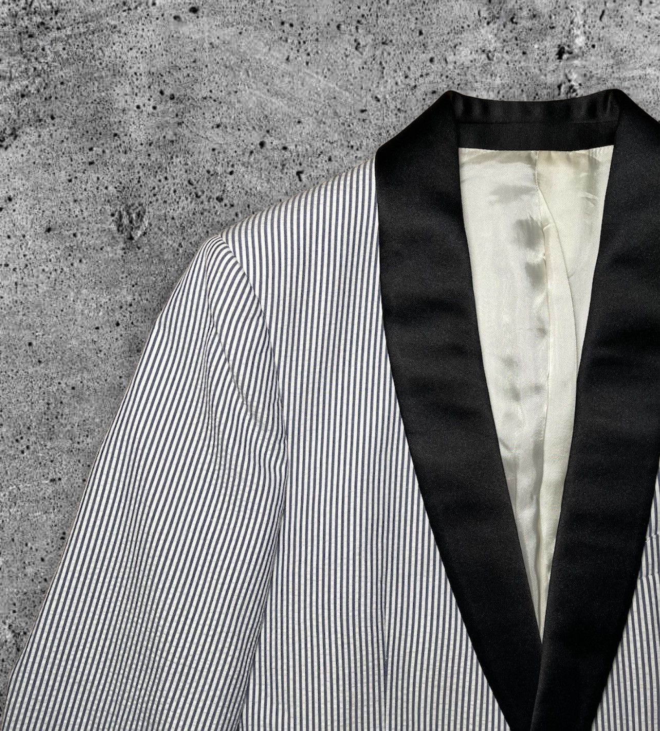 Celine × Hedi Slimane CELINE BY HEDI SLIMANE “SS20 STRIPED CLASSIC JACKET” Size 44R - 3 Thumbnail