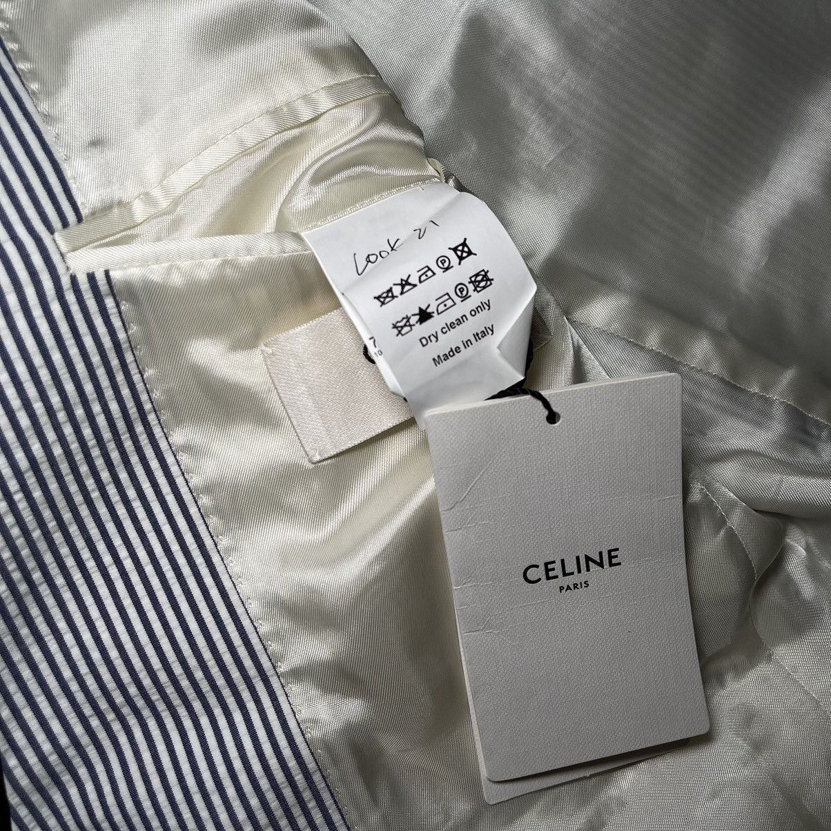 Celine × Hedi Slimane CELINE BY HEDI SLIMANE “SS20 STRIPED CLASSIC JACKET” Size 44R - 9 Thumbnail