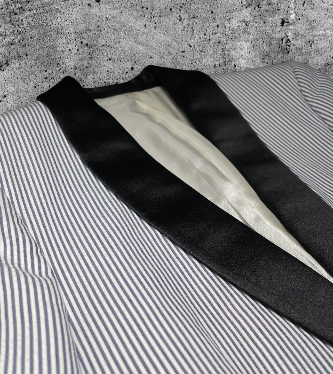 Celine × Hedi Slimane CELINE BY HEDI SLIMANE “SS20 STRIPED CLASSIC JACKET” Size 44R - 4 Thumbnail