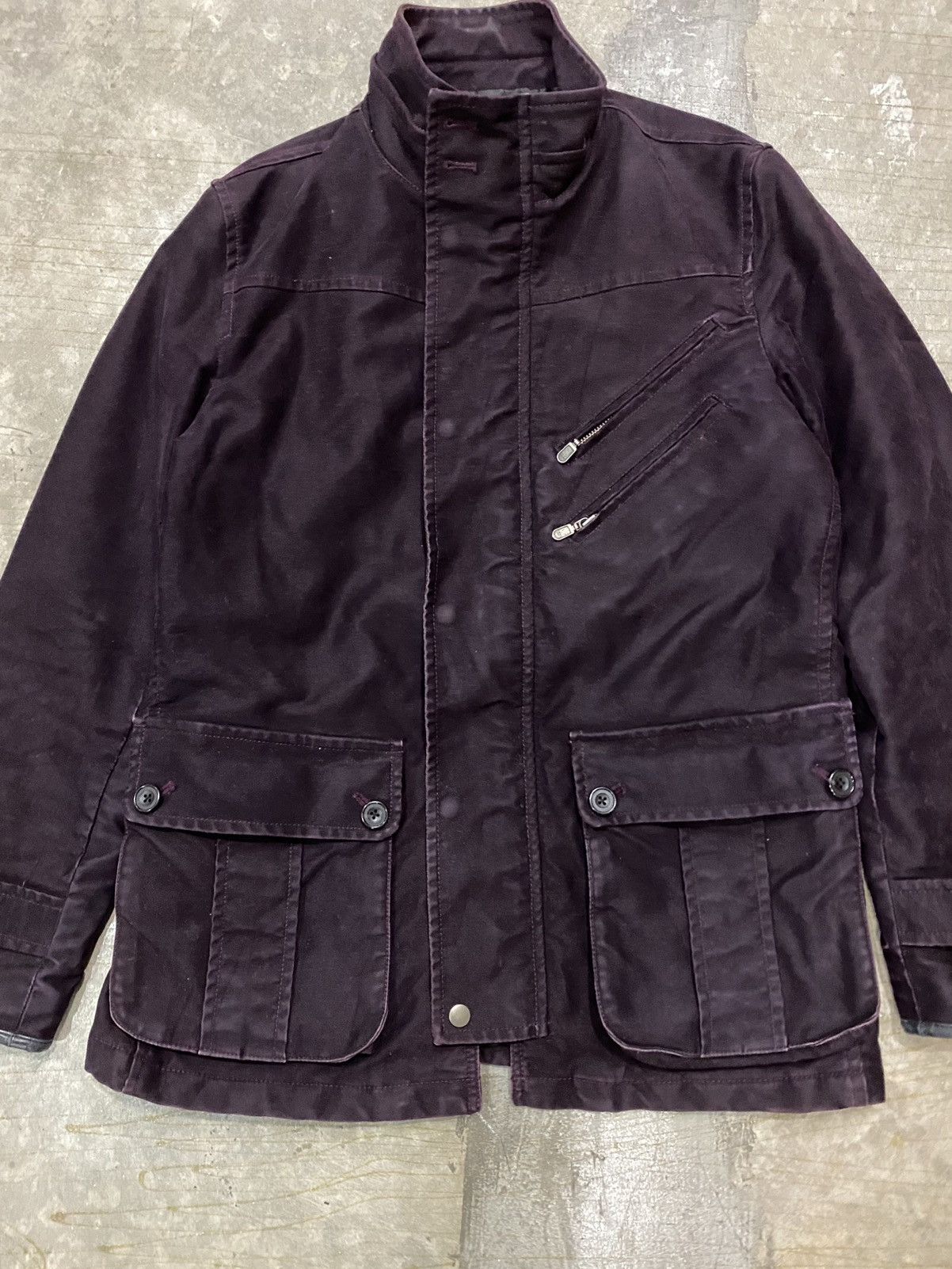 Shellac EDGE Rupert moleskin multipocket padded leather trim jacket Size US M / EU 48-50 / 2 - 3 Thumbnail