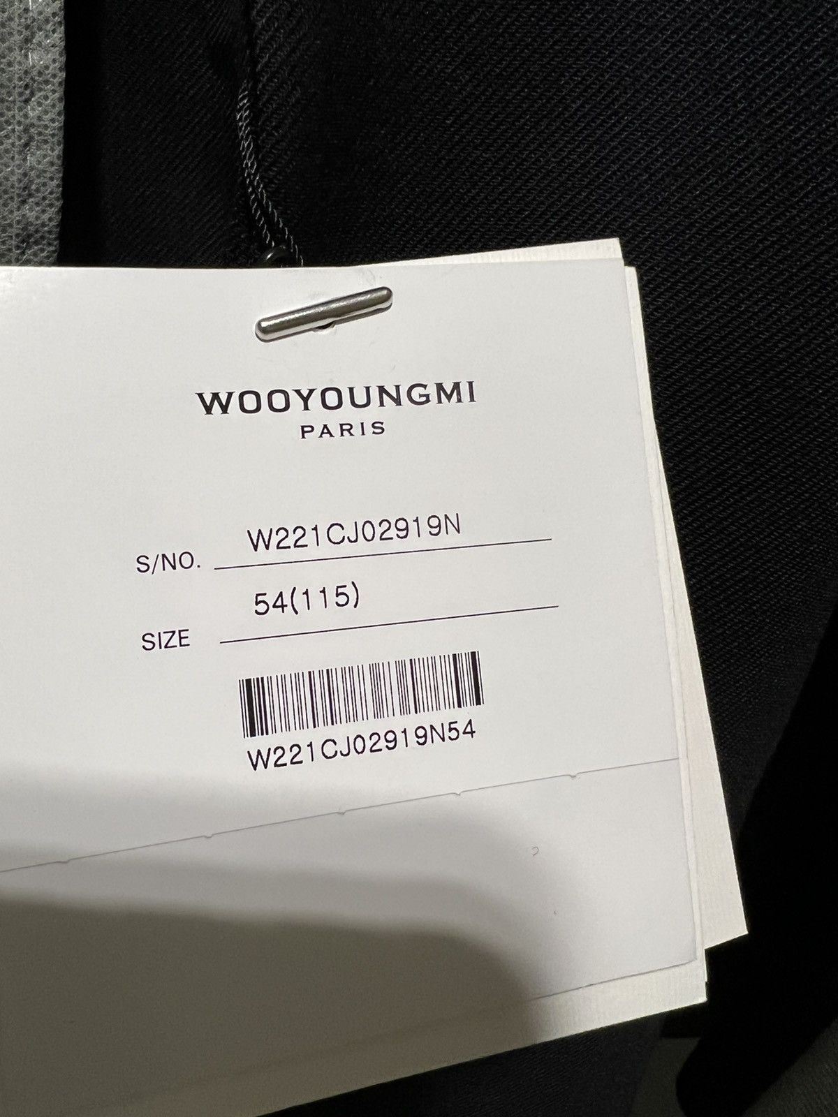 Wooyoungmi NEW 54 Oversized Wool Navy Single Layer Flap Jacket Blazer Size 54R - 5 Thumbnail