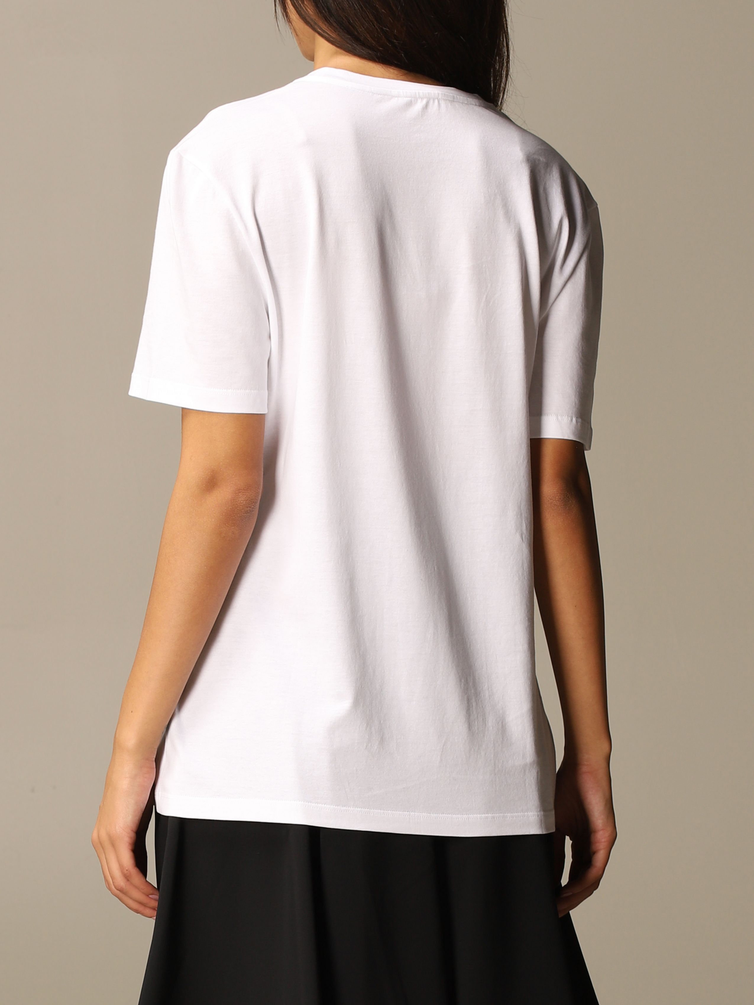 Versace VERSACE white Gianni Versace signature logo t-shirt 6 42 Size M / US 6-8 / IT 42-44 - 2 Thumbnail