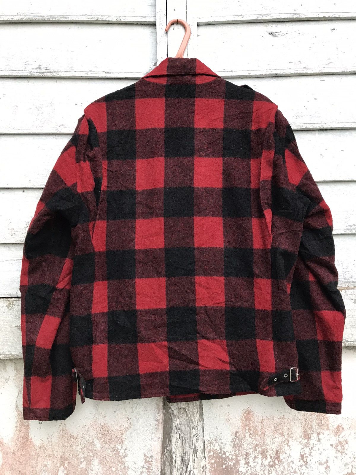 Beams Plus × Seditionaries Beams Double Collar Plaid Tartan Punk Rock Biker Wool Jacket Size US L / EU 52-54 / 3 - 5 Thumbnail