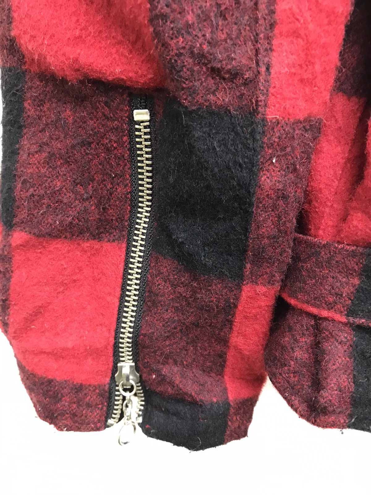 Beams Plus × Seditionaries Beams Double Collar Plaid Tartan Punk Rock Biker Wool Jacket Size US L / EU 52-54 / 3 - 8 Thumbnail