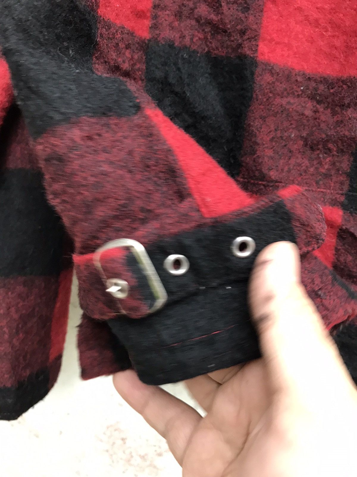 Beams Plus × Seditionaries Beams Double Collar Plaid Tartan Punk Rock Biker Wool Jacket Size US L / EU 52-54 / 3 - 12 Thumbnail