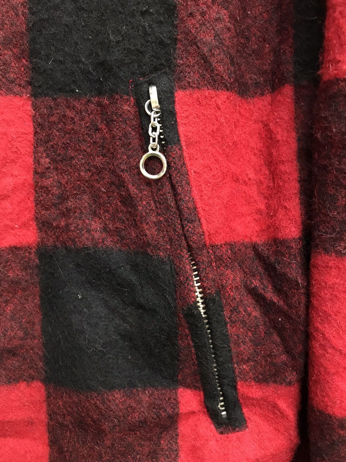 Beams Plus × Seditionaries Beams Double Collar Plaid Tartan Punk Rock Biker Wool Jacket Size US L / EU 52-54 / 3 - 10 Thumbnail