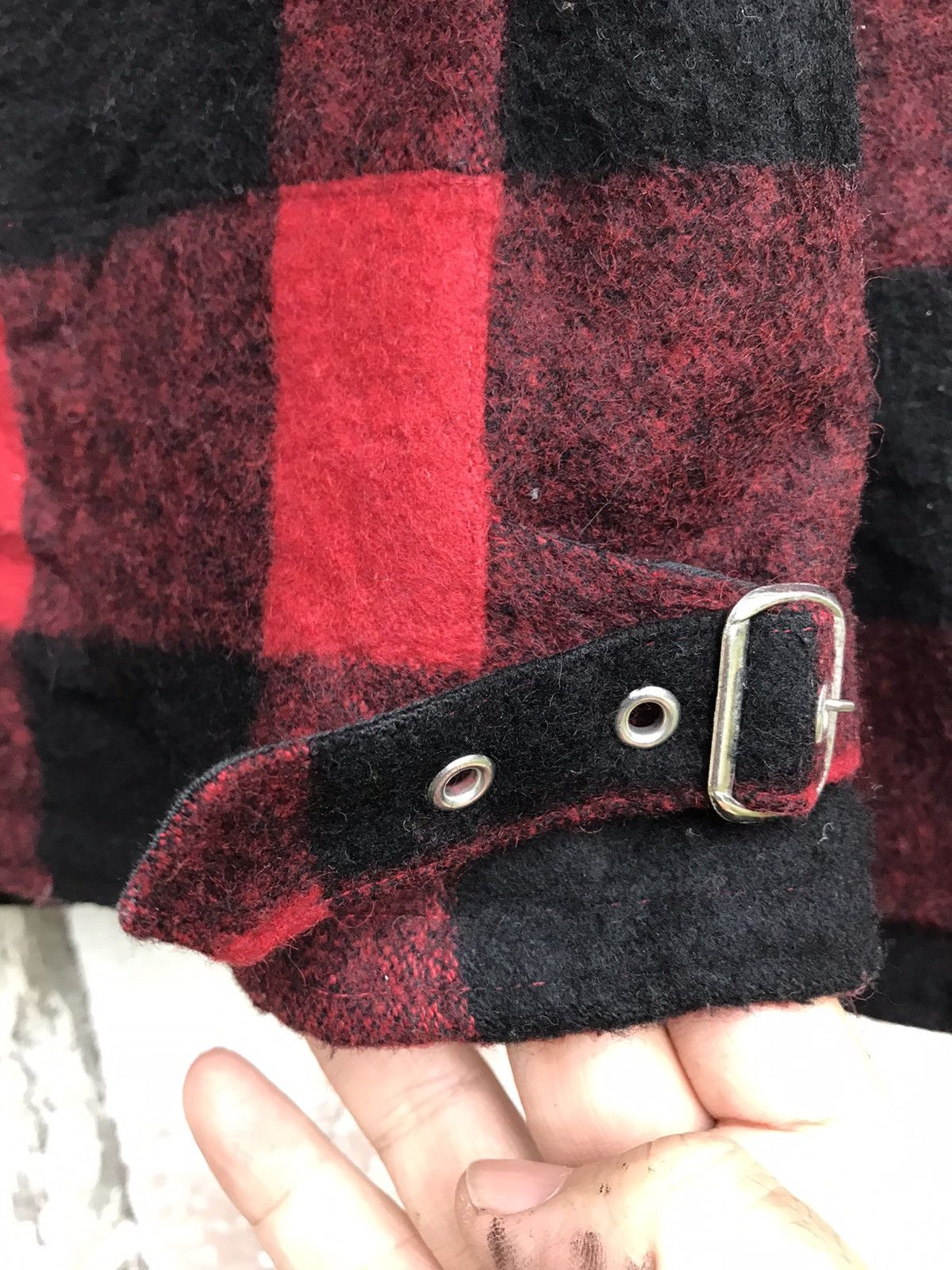 Beams Plus × Seditionaries Beams Double Collar Plaid Tartan Punk Rock Biker Wool Jacket Size US L / EU 52-54 / 3 - 11 Thumbnail