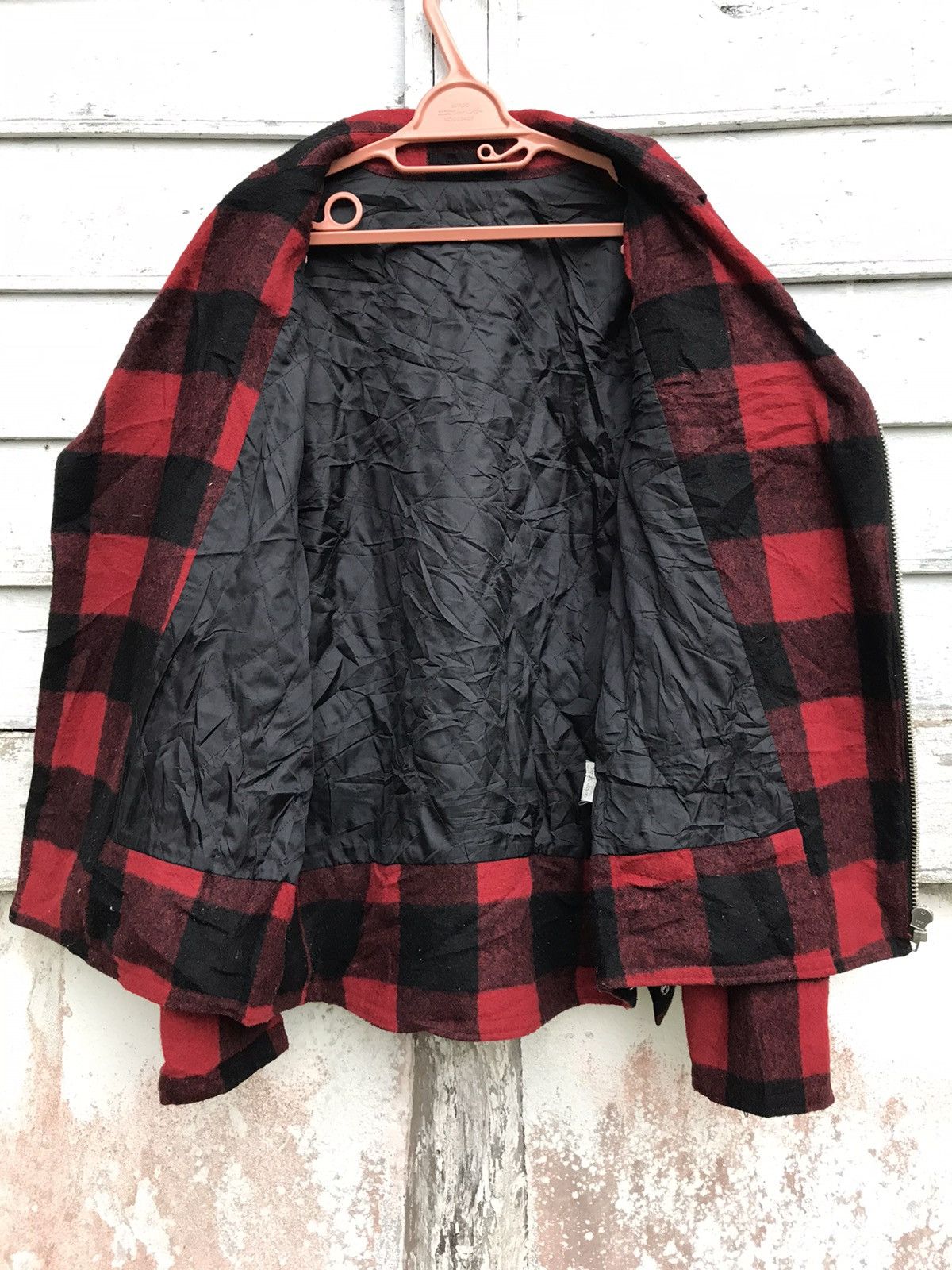 Beams Plus × Seditionaries Beams Double Collar Plaid Tartan Punk Rock Biker Wool Jacket Size US L / EU 52-54 / 3 - 6 Thumbnail