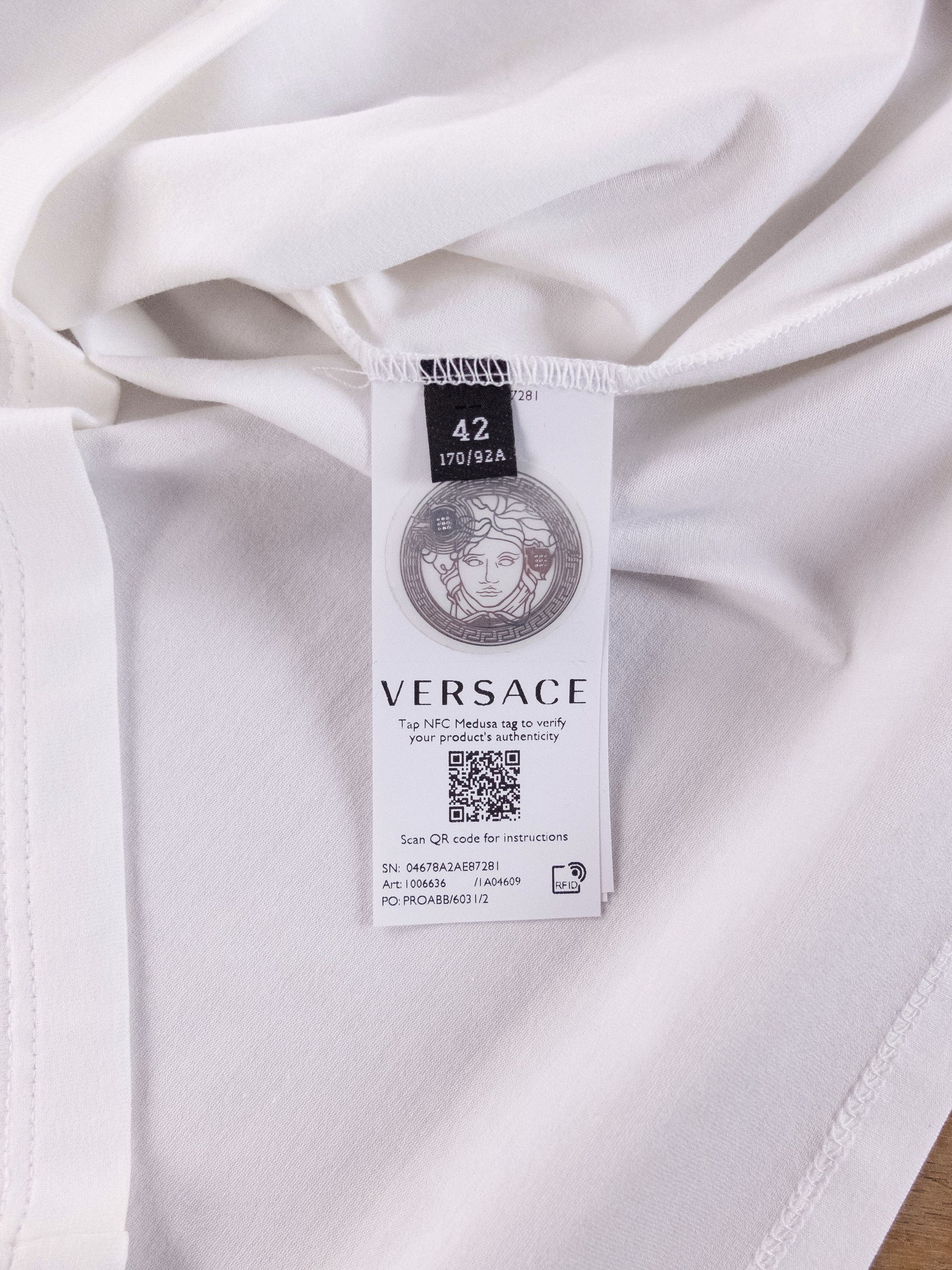 Versace VERSACE white rainbow Medusa logo head t-shirt 42 Size M / US 6-8 / IT 42-44 - 6 Thumbnail