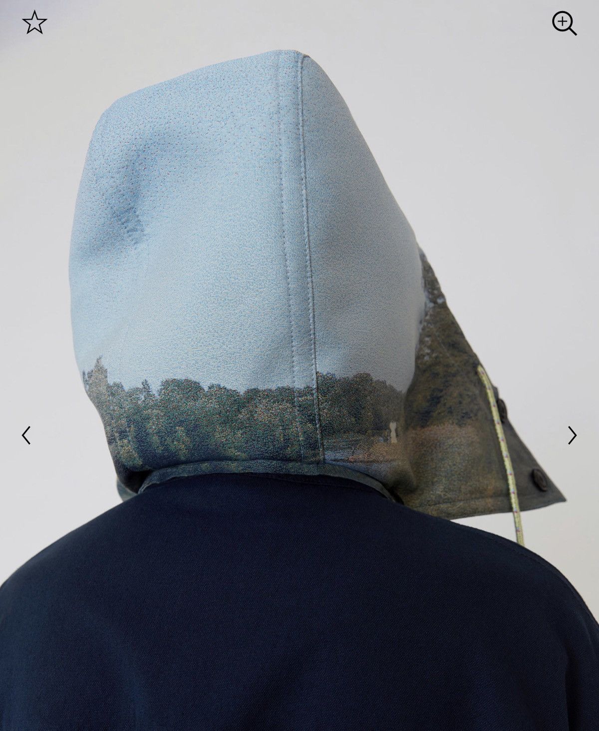 Acne Studios NEW sz46 Two Tone Landscape Navy Parka Coat Jacket Size US S / EU 44-46 / 1 - 7 Thumbnail