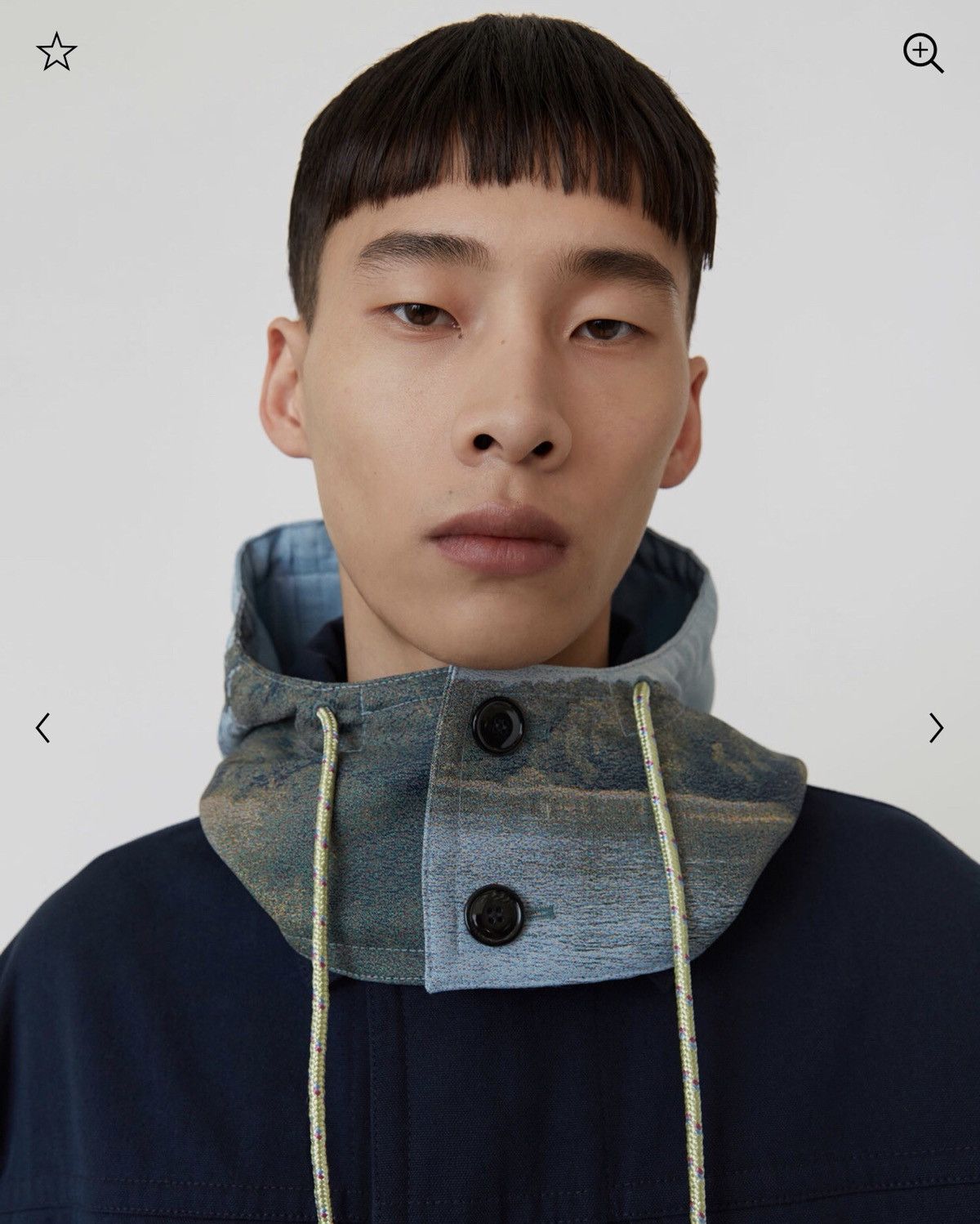 Acne Studios NEW sz46 Two Tone Landscape Navy Parka Coat Jacket Size US S / EU 44-46 / 1 - 3 Thumbnail