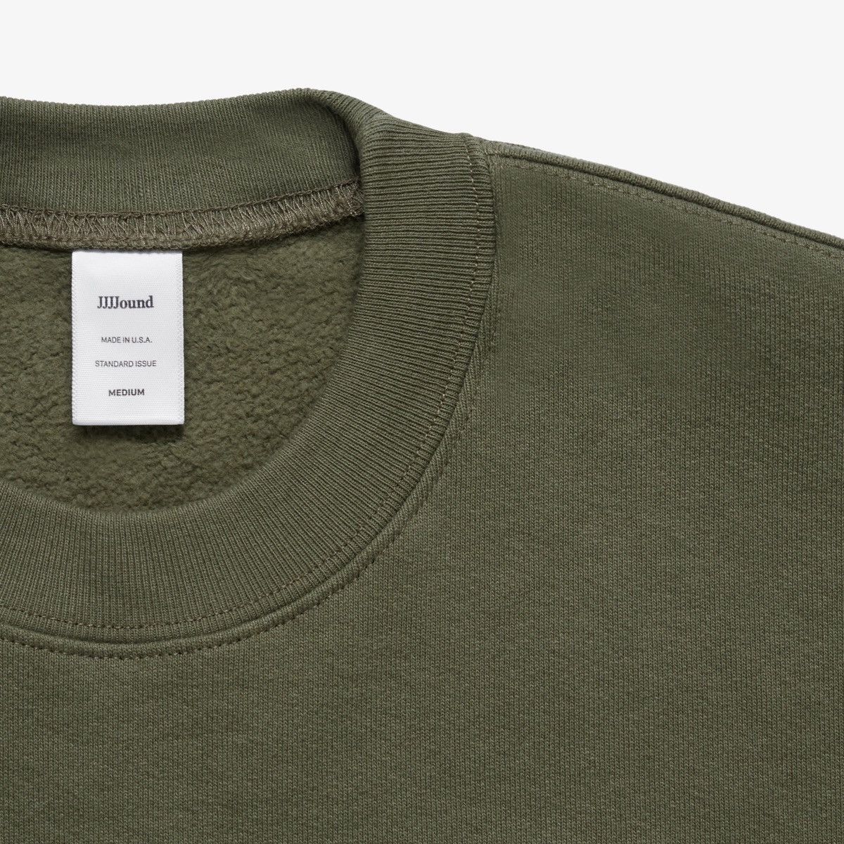 JJJJound NEW SS20 J/95 Utility Olive Green Crewneck Sweatshirt Logo Size US XS / EU 42 / 0 - 5 Thumbnail