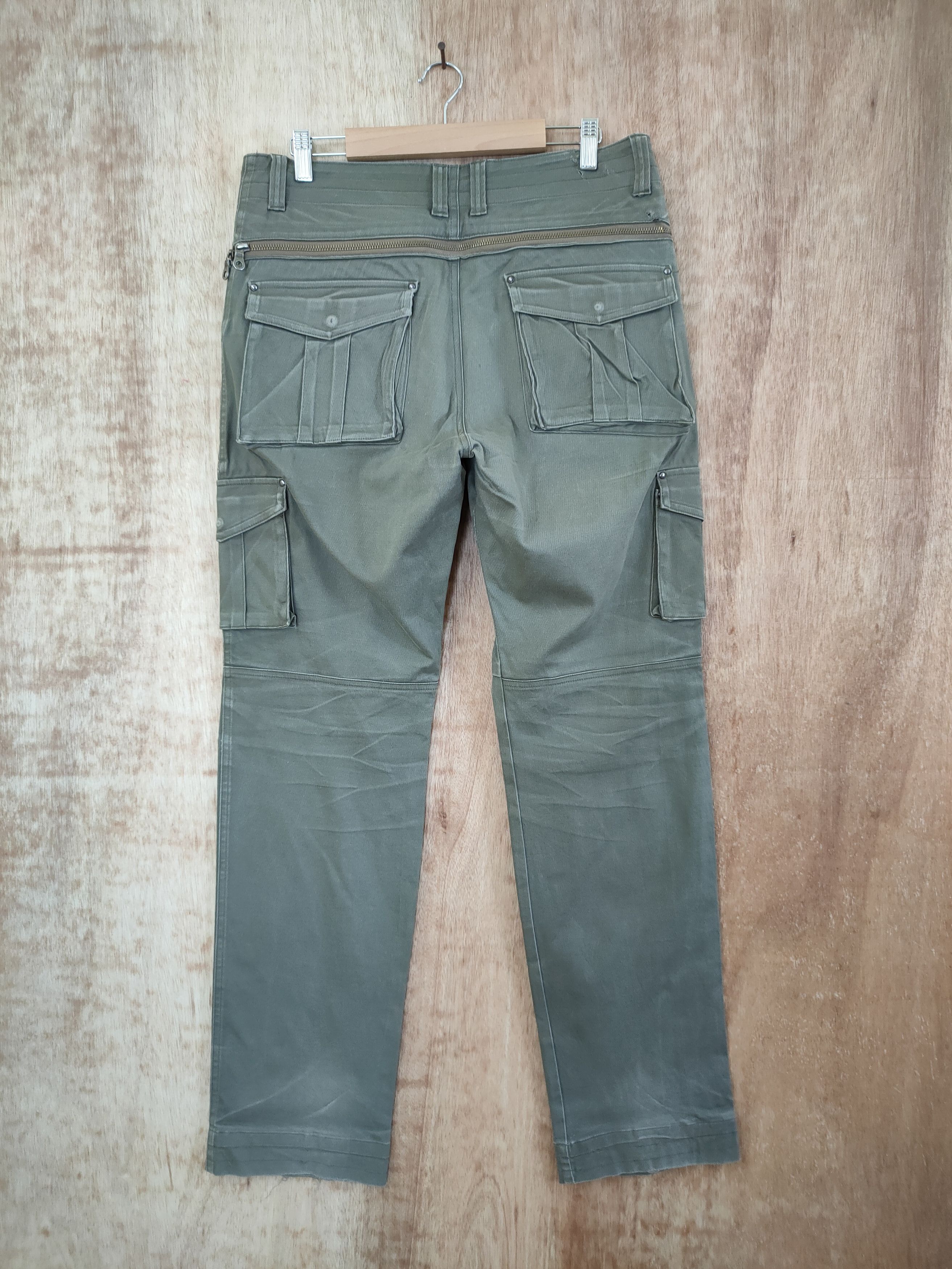 Faded Glory DL Japan green back zipper multipocket cargo pants #46-265T Size US 32 / EU 48 - 1 Thumbnail