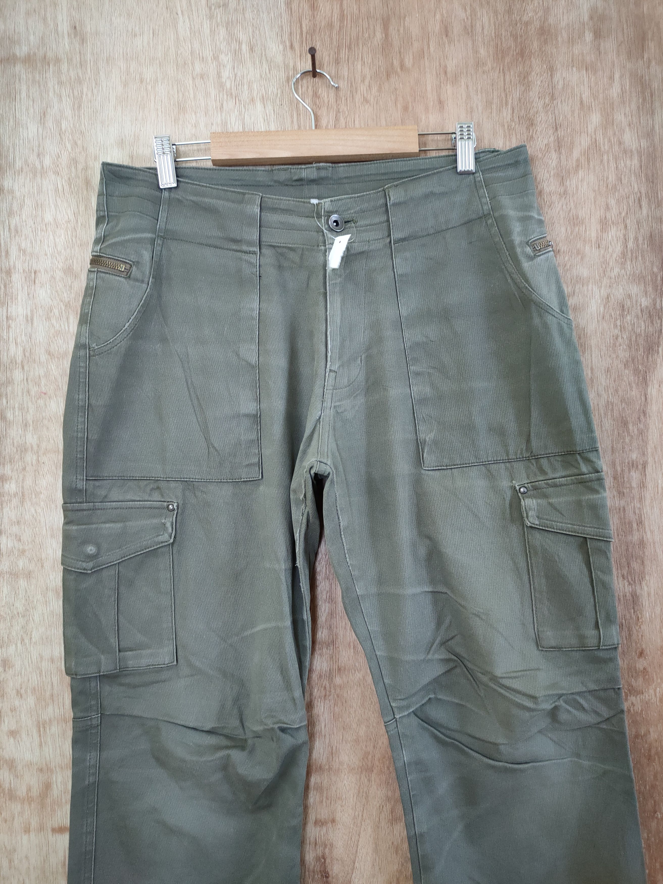 Faded Glory DL Japan green back zipper multipocket cargo pants #46-265T Size US 32 / EU 48 - 9 Thumbnail