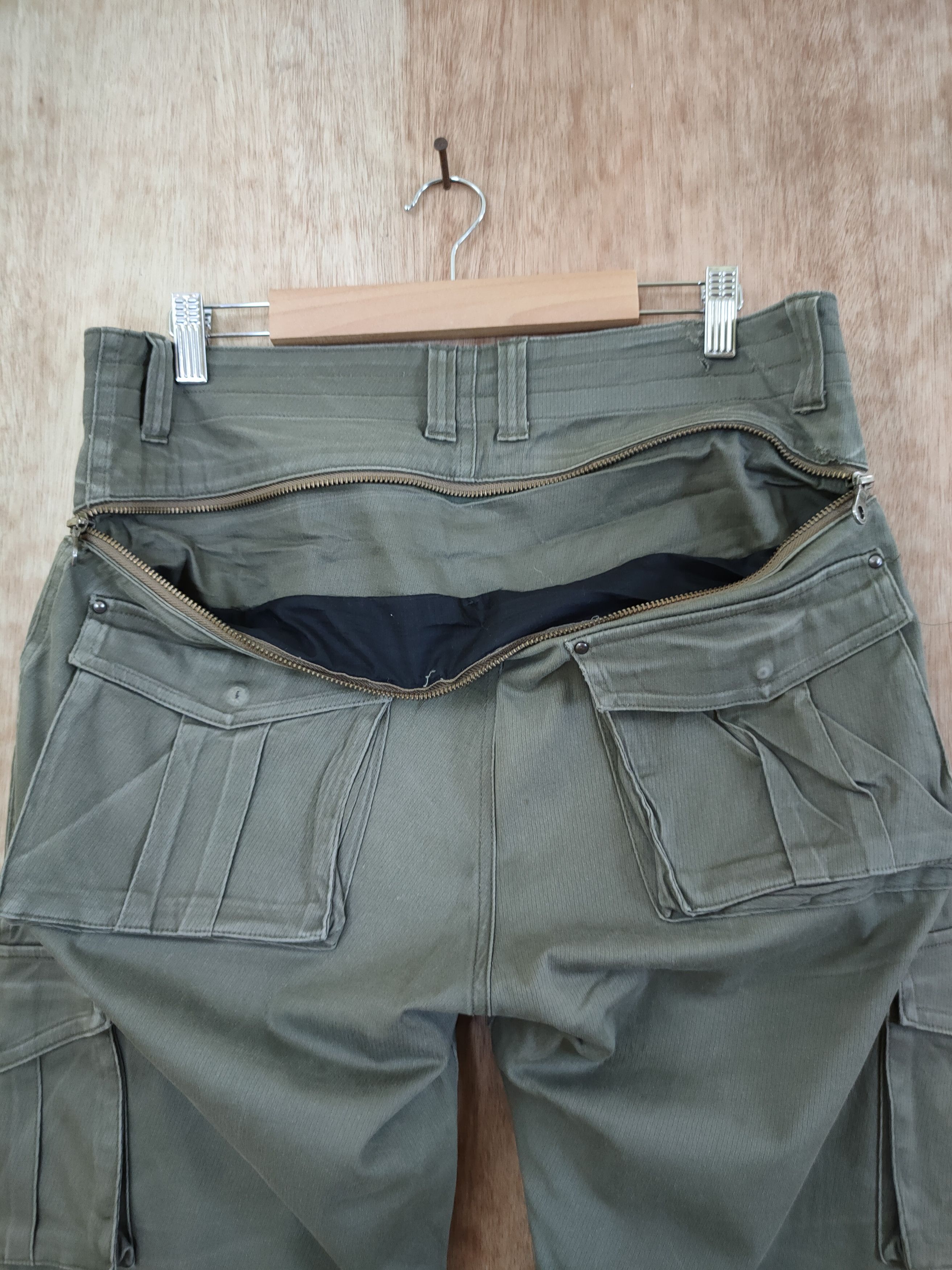 Faded Glory DL Japan green back zipper multipocket cargo pants #46-265T Size US 32 / EU 48 - 6 Thumbnail