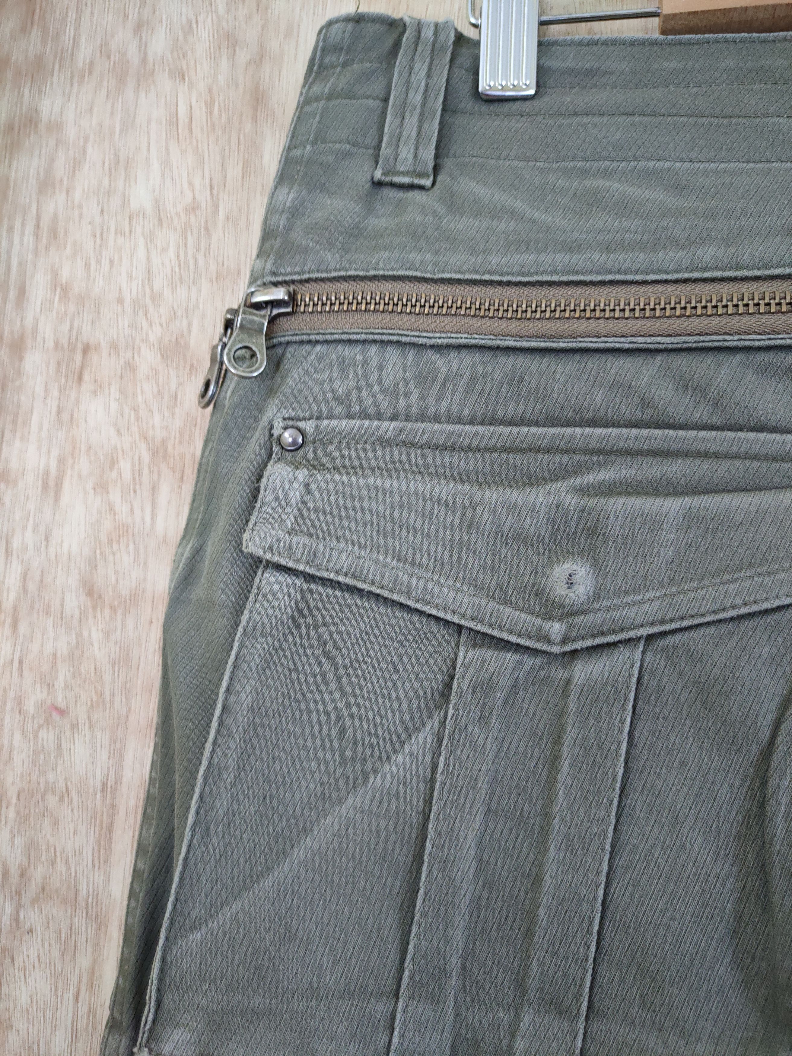 Faded Glory DL Japan green back zipper multipocket cargo pants #46-265T Size US 32 / EU 48 - 5 Thumbnail