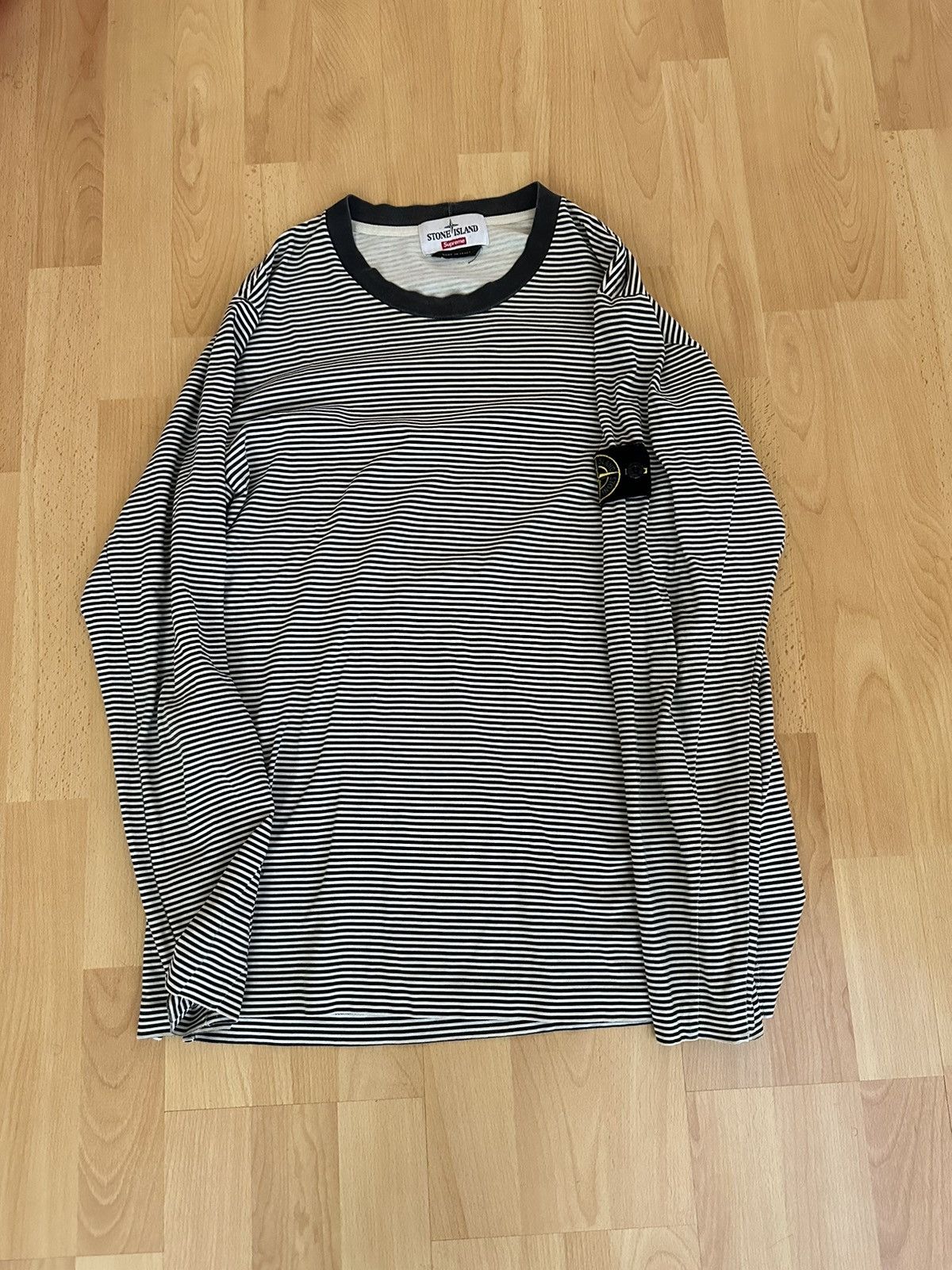 Stone Island Supreme Supreme x Stone Island Striped Longsleeve Grailed