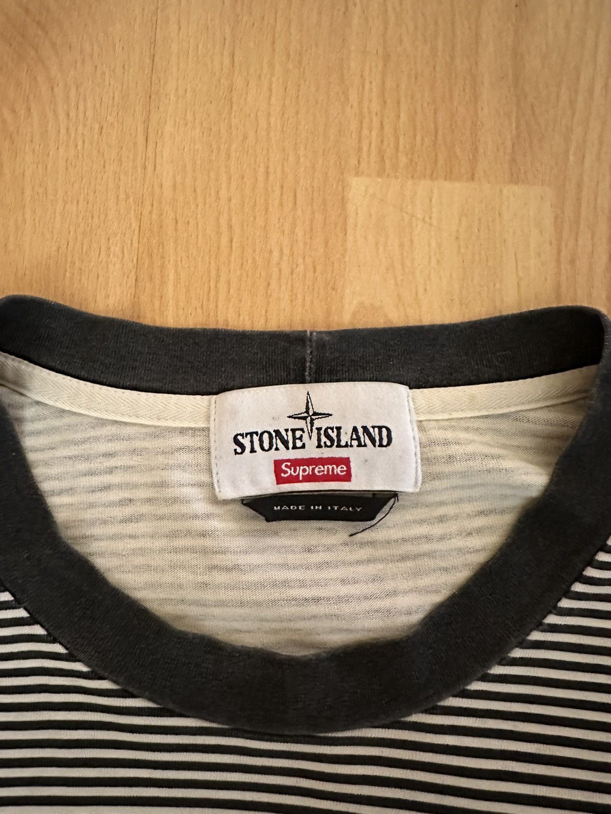 Supreme x Stone Island Striped Longsleeve