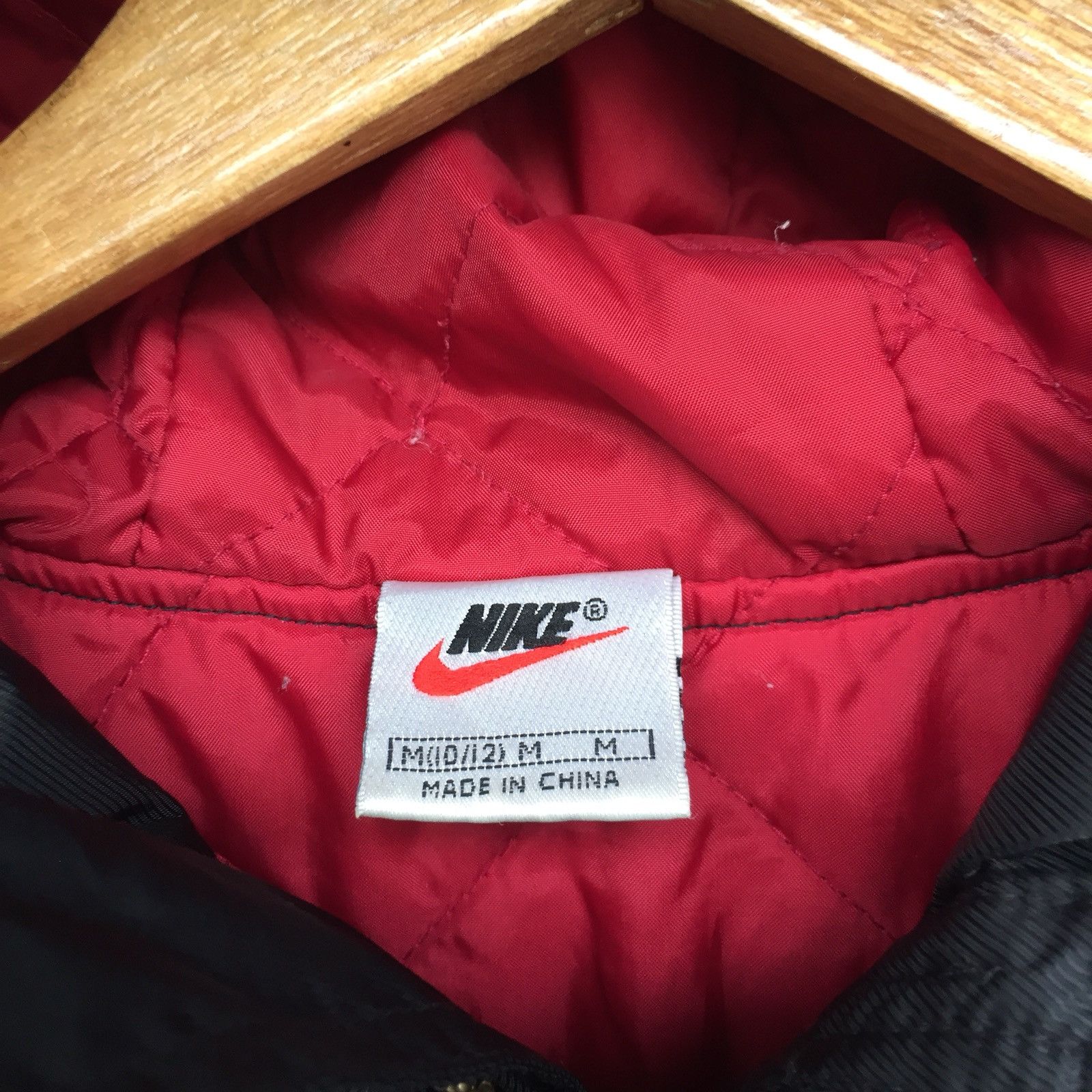 Nike DOPE🔥90s Nike Swoosh Logo Hood Sherpa Lining Coat Size US M / EU 48-50 / 2 - 10 Thumbnail