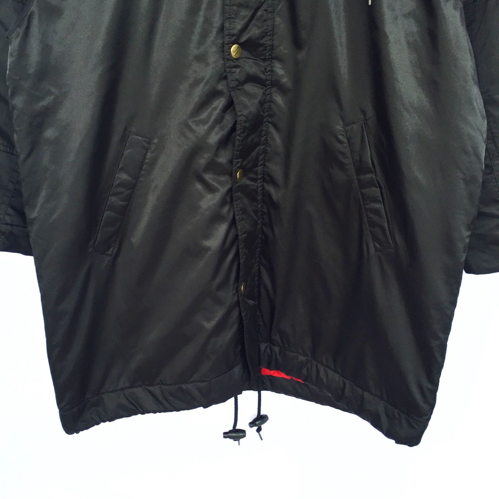Nike DOPE🔥90s Nike Swoosh Logo Hood Sherpa Lining Coat Size US M / EU 48-50 / 2 - 5 Thumbnail