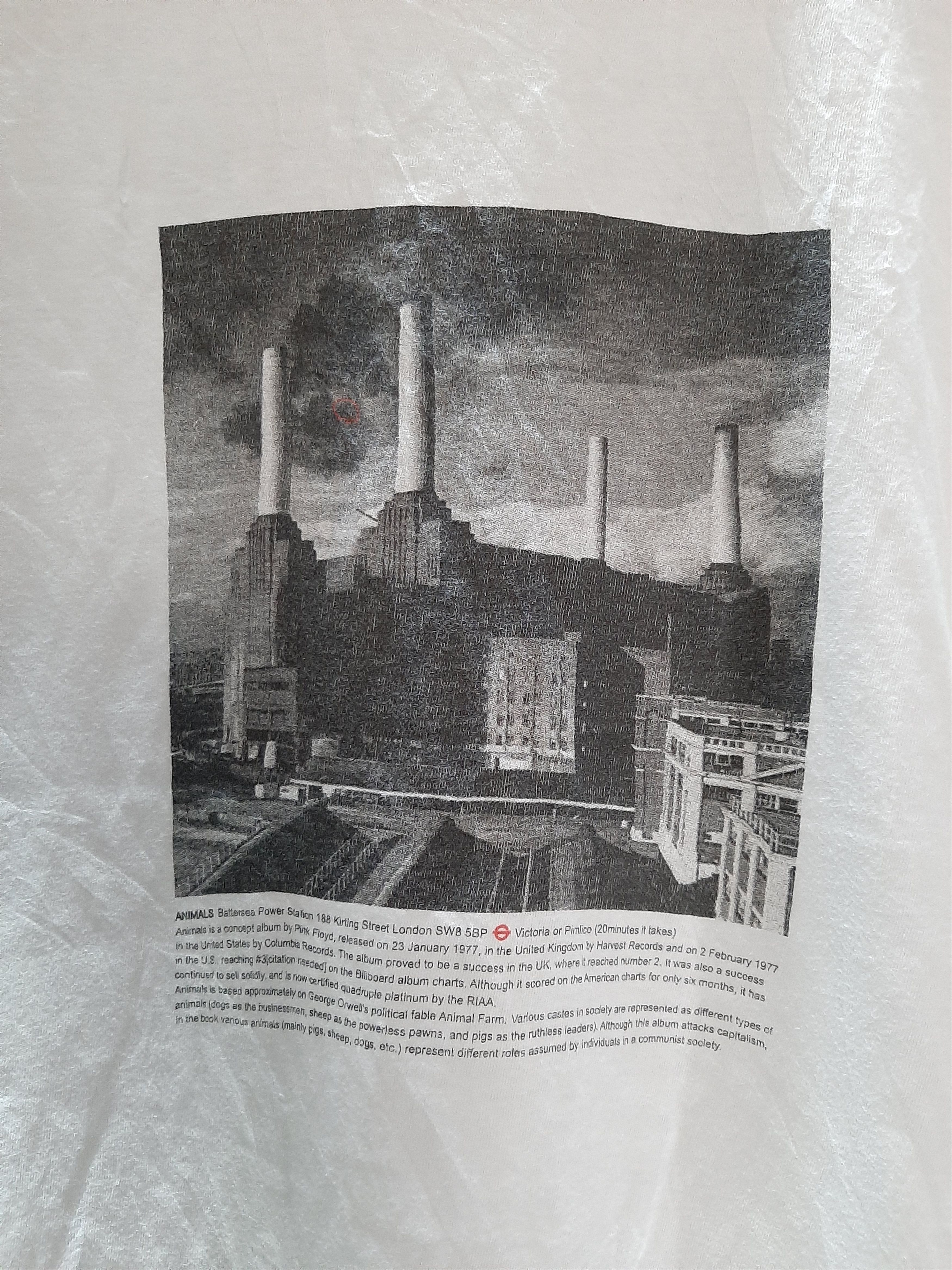 Band Tees × Vintage VINTAGE PINK FLOYD ANIMAL COVER ALBUM TEE Size US S / EU 44-46 / 1 - 2 Thumbnail