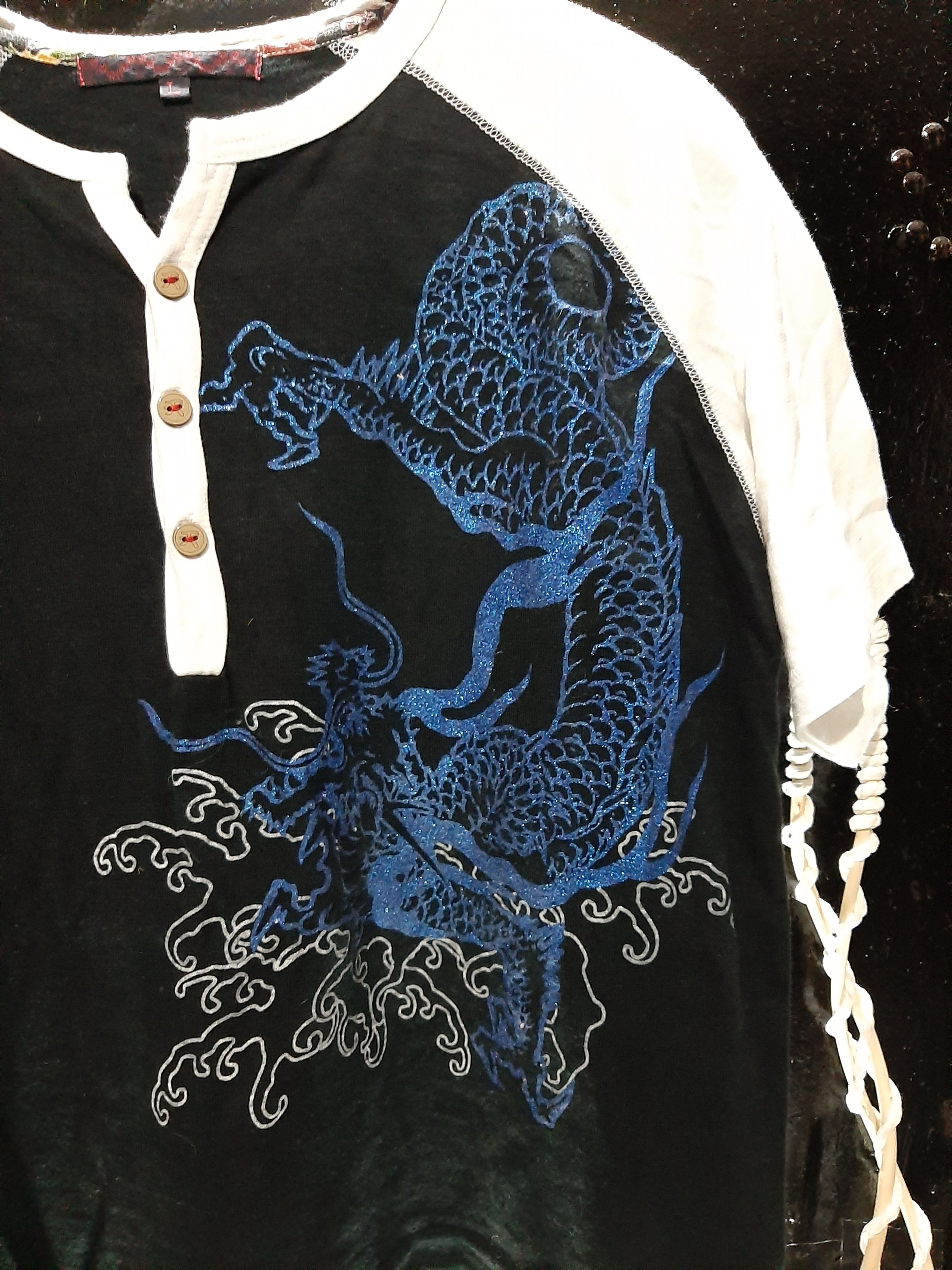 Japanese Brand JAPANESE SUKAJAN DRAGON VS TIGER MOTIF SHIRT Size US M / EU 48-50 / 2 - 3 Thumbnail