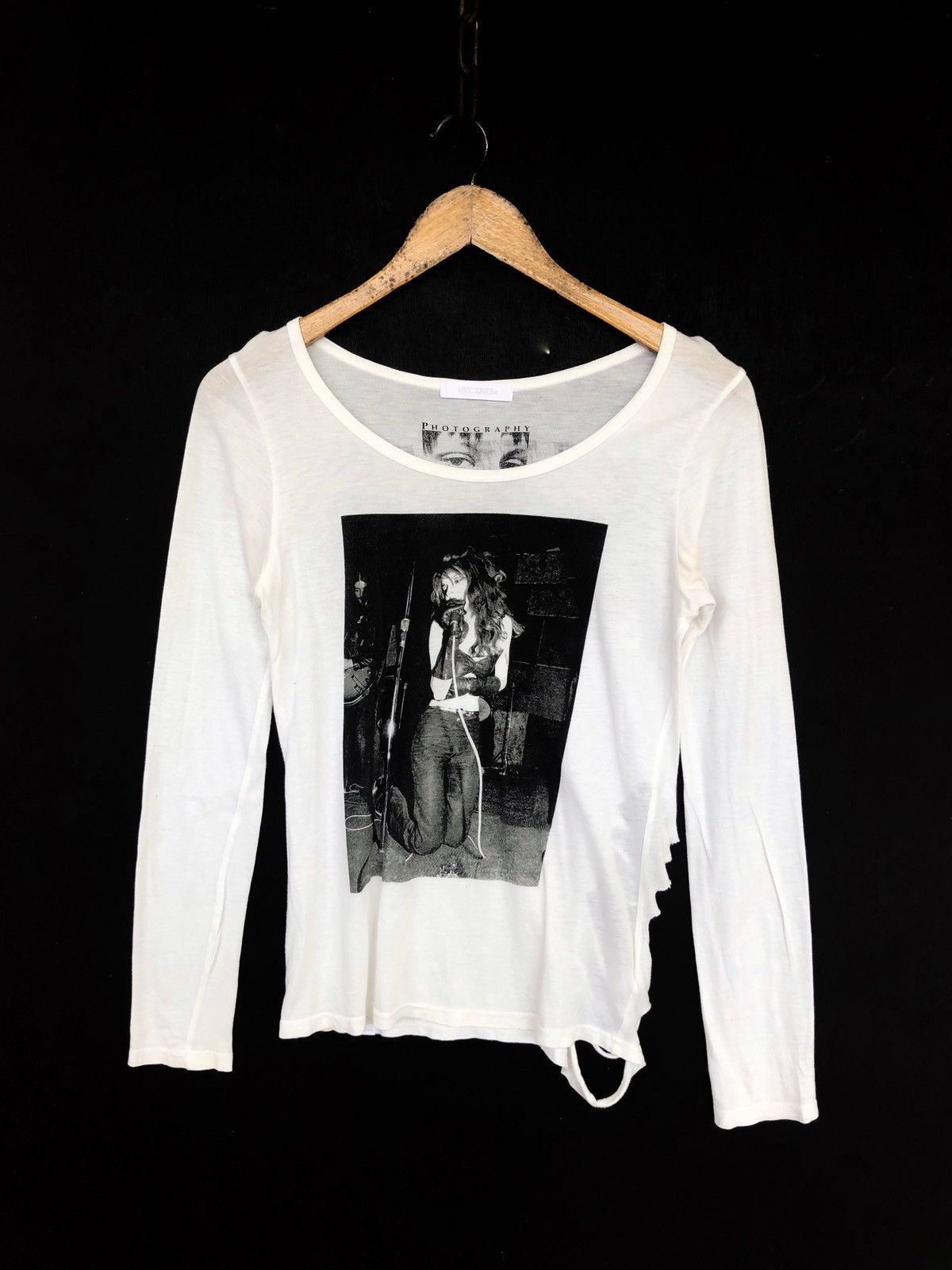 image of Hysteric Glamour x Sue 2006 Hysteric Sue Rynski Photography Long sleeve Shirt in White (Size XS)
