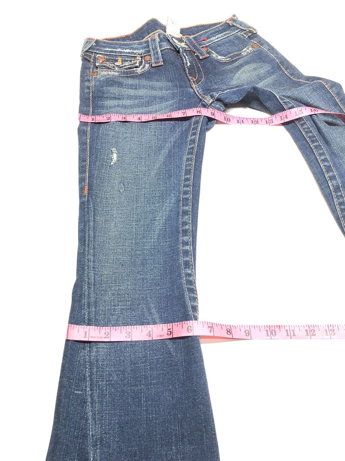 True Religion × Vintage VINTAGE TRUE RELIGION JOEY BLUE WASH DISSTRESSED DENIM Size US 27 - 18 Thumbnail