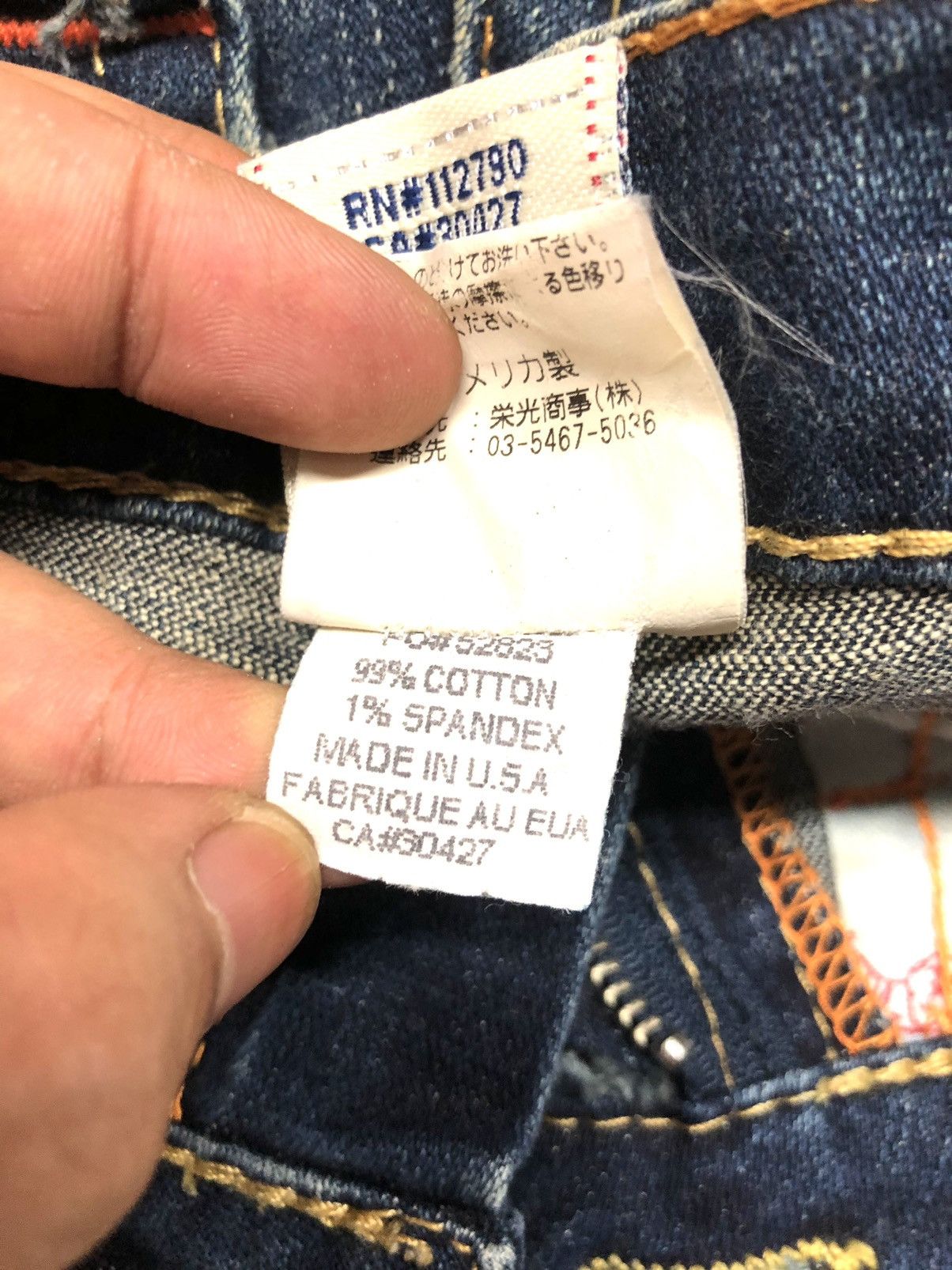 True Religion × Vintage VINTAGE TRUE RELIGION JOEY BLUE WASH DISSTRESSED DENIM Size US 27 - 16 Thumbnail