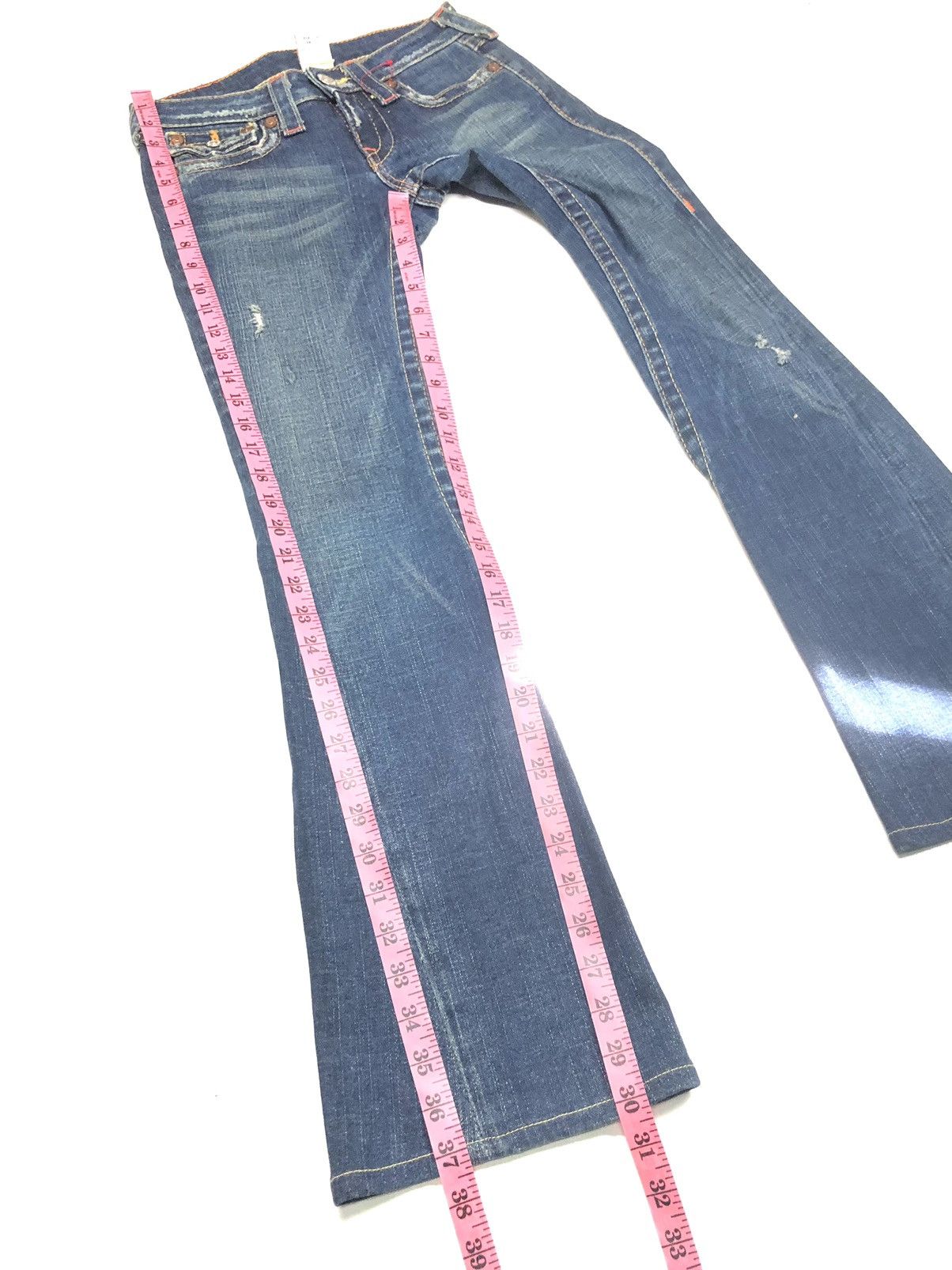 True Religion × Vintage VINTAGE TRUE RELIGION JOEY BLUE WASH DISSTRESSED DENIM Size US 27 - 20 Thumbnail