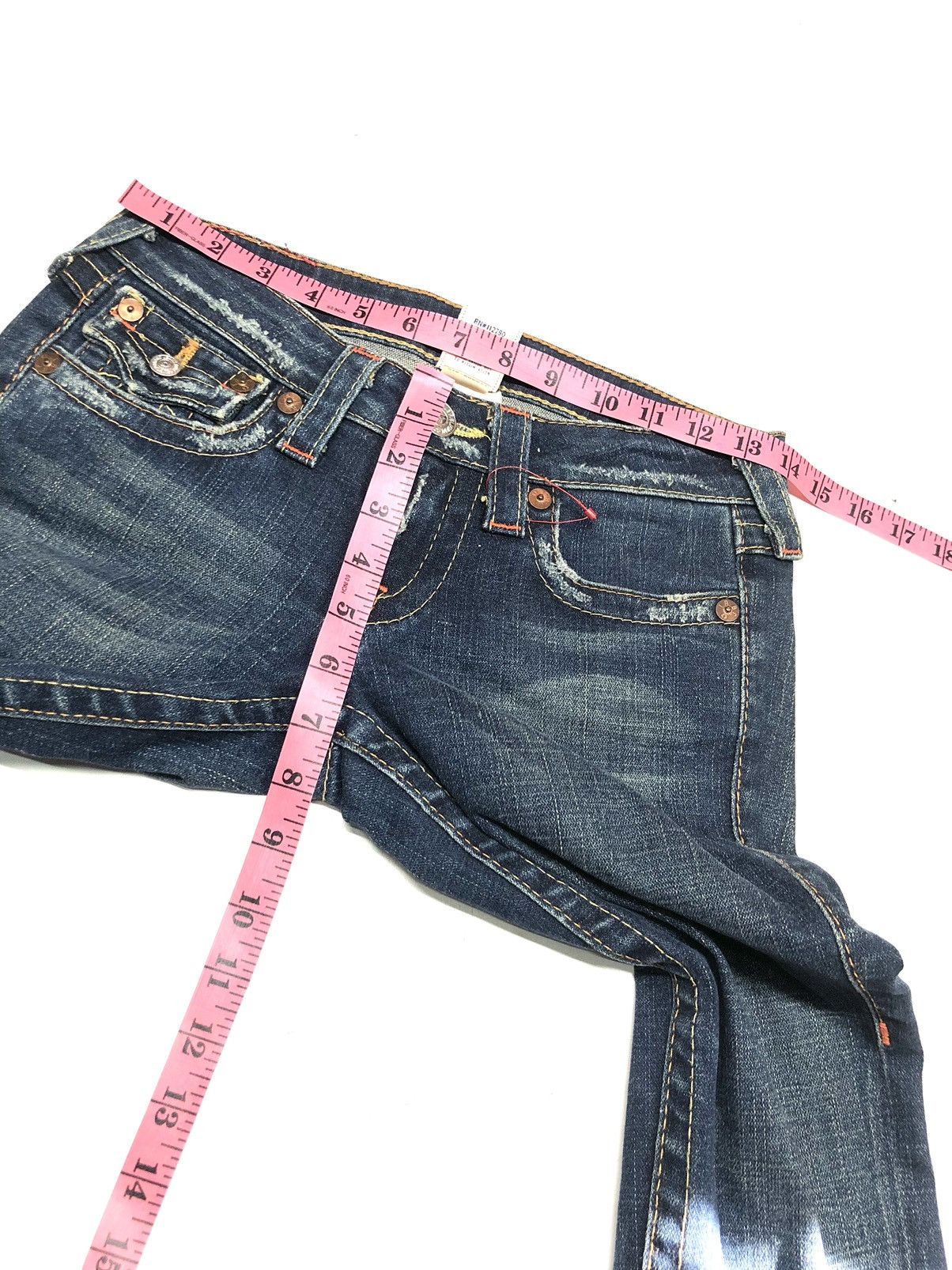 True Religion × Vintage VINTAGE TRUE RELIGION JOEY BLUE WASH DISSTRESSED DENIM Size US 27 - 17 Thumbnail