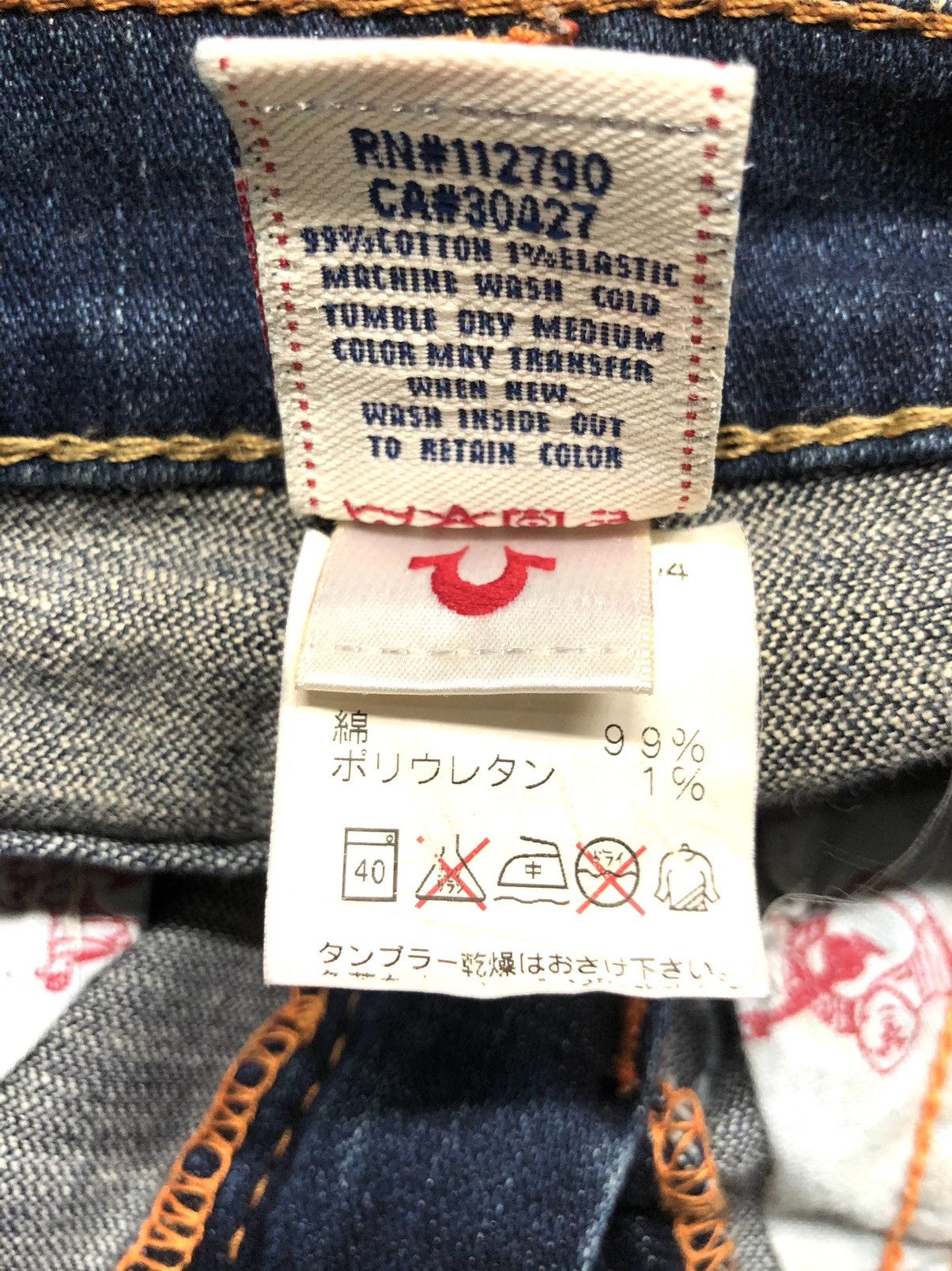 True Religion × Vintage VINTAGE TRUE RELIGION JOEY BLUE WASH DISSTRESSED DENIM Size US 27 - 14 Thumbnail