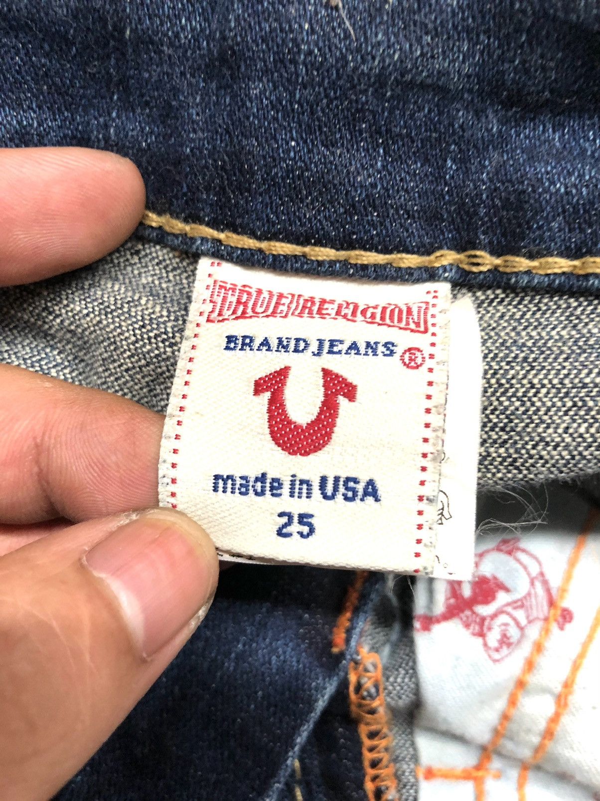 True Religion × Vintage VINTAGE TRUE RELIGION JOEY BLUE WASH DISSTRESSED DENIM Size US 27 - 12 Thumbnail