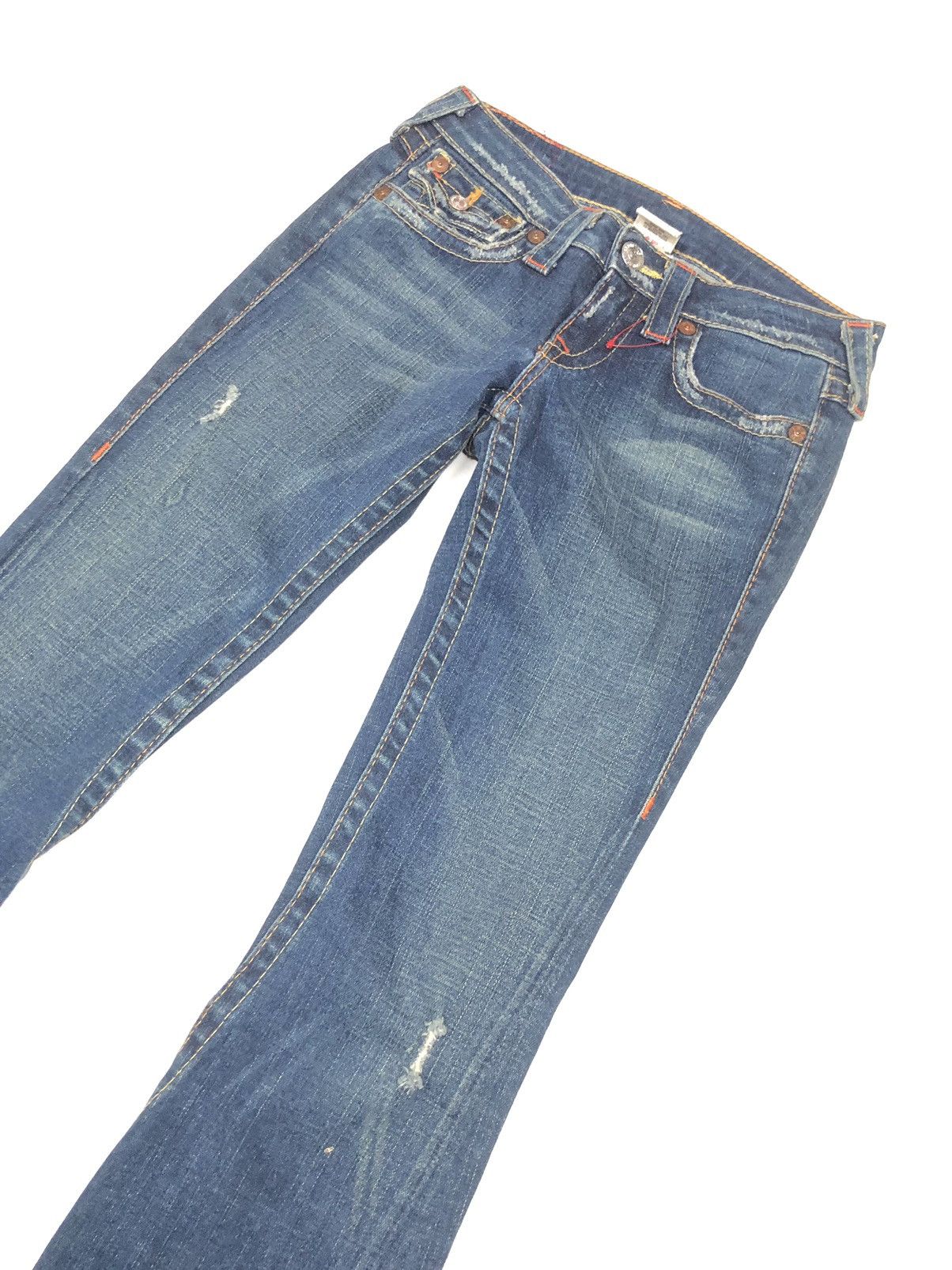 True Religion × Vintage VINTAGE TRUE RELIGION JOEY BLUE WASH DISSTRESSED DENIM Size US 27 - 4 Thumbnail