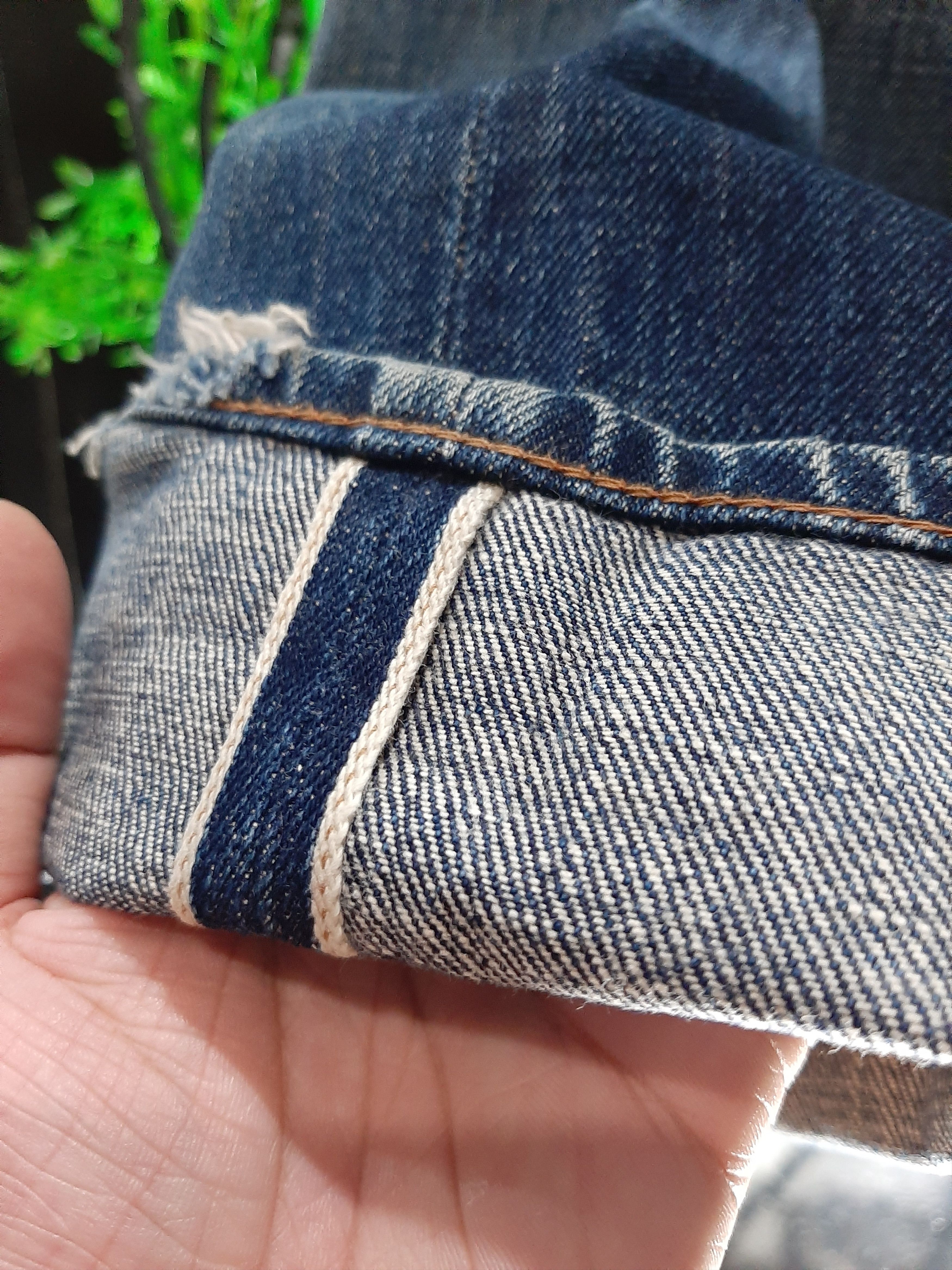 Denime × Vintage VINTAGE SELVEDGE DENIME DISTRESSED JAPAN Size US 32 / EU 48 - 7 Thumbnail