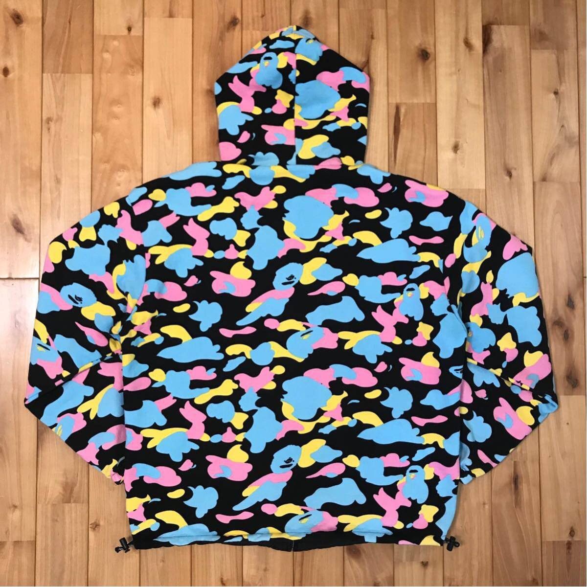 Bape 🔥Reversible🔥 Cotton candy camo hoodie jacket multi camo Size US M / EU 48-50 / 2 - 2 Thumbnail